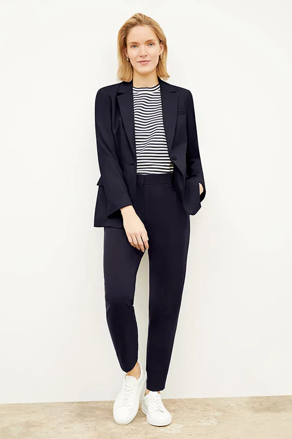 Mejia Pant - Washable Wool Twill :: Dark Navy