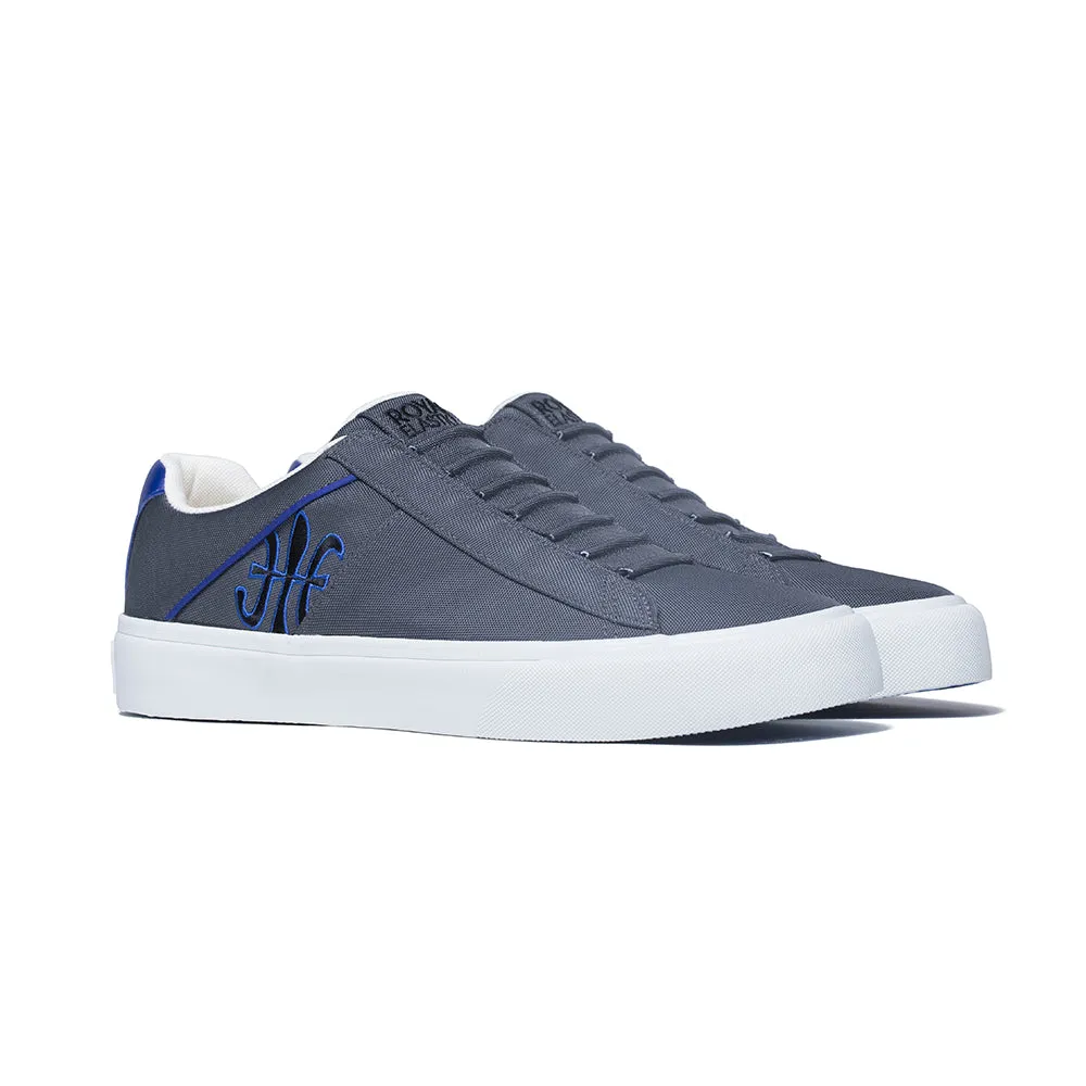 Men's Cruiser White Blue Nylon Low Tops 00801-858