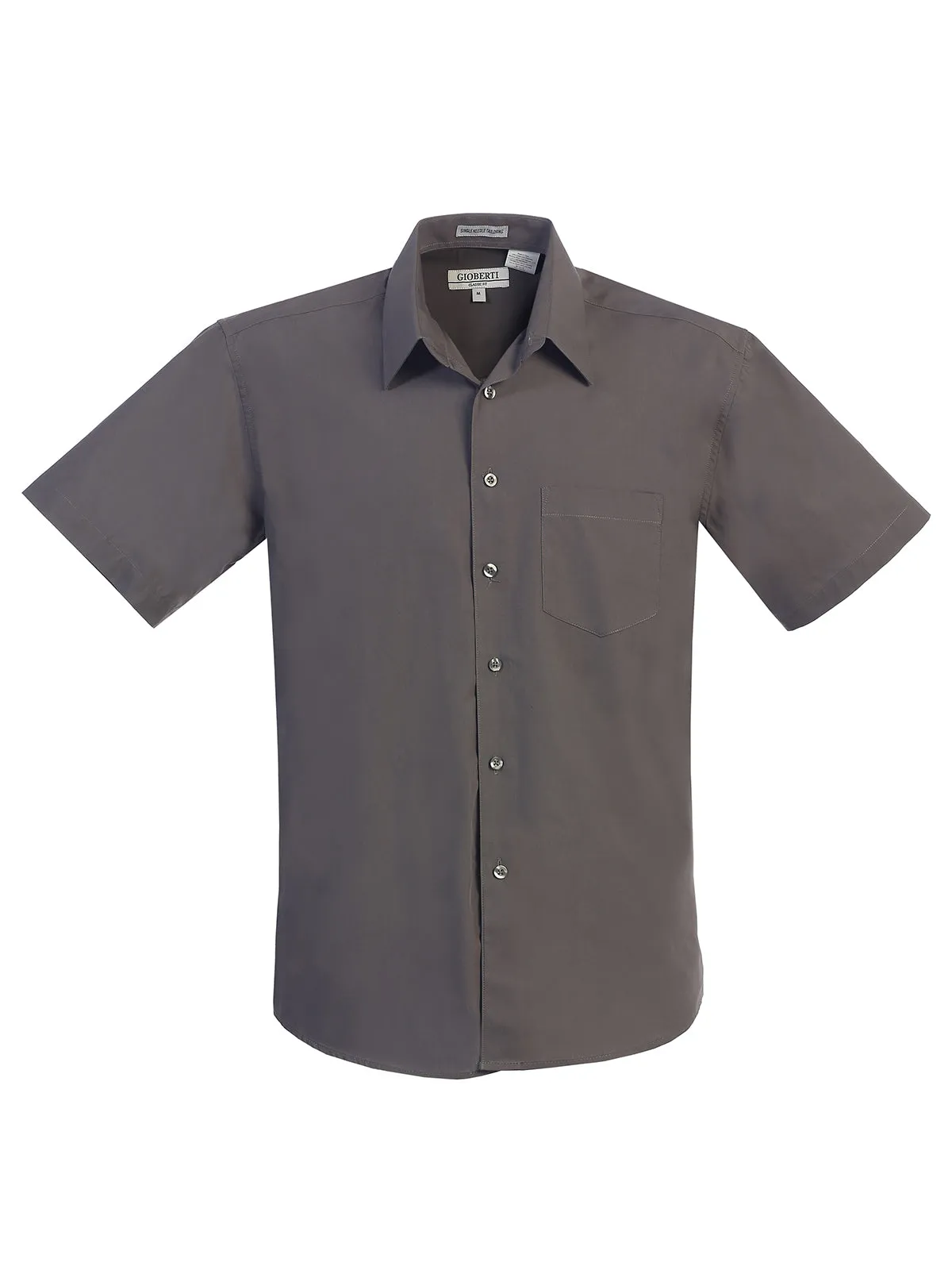 Men's Short Sleeve Shirt, Dark Gray