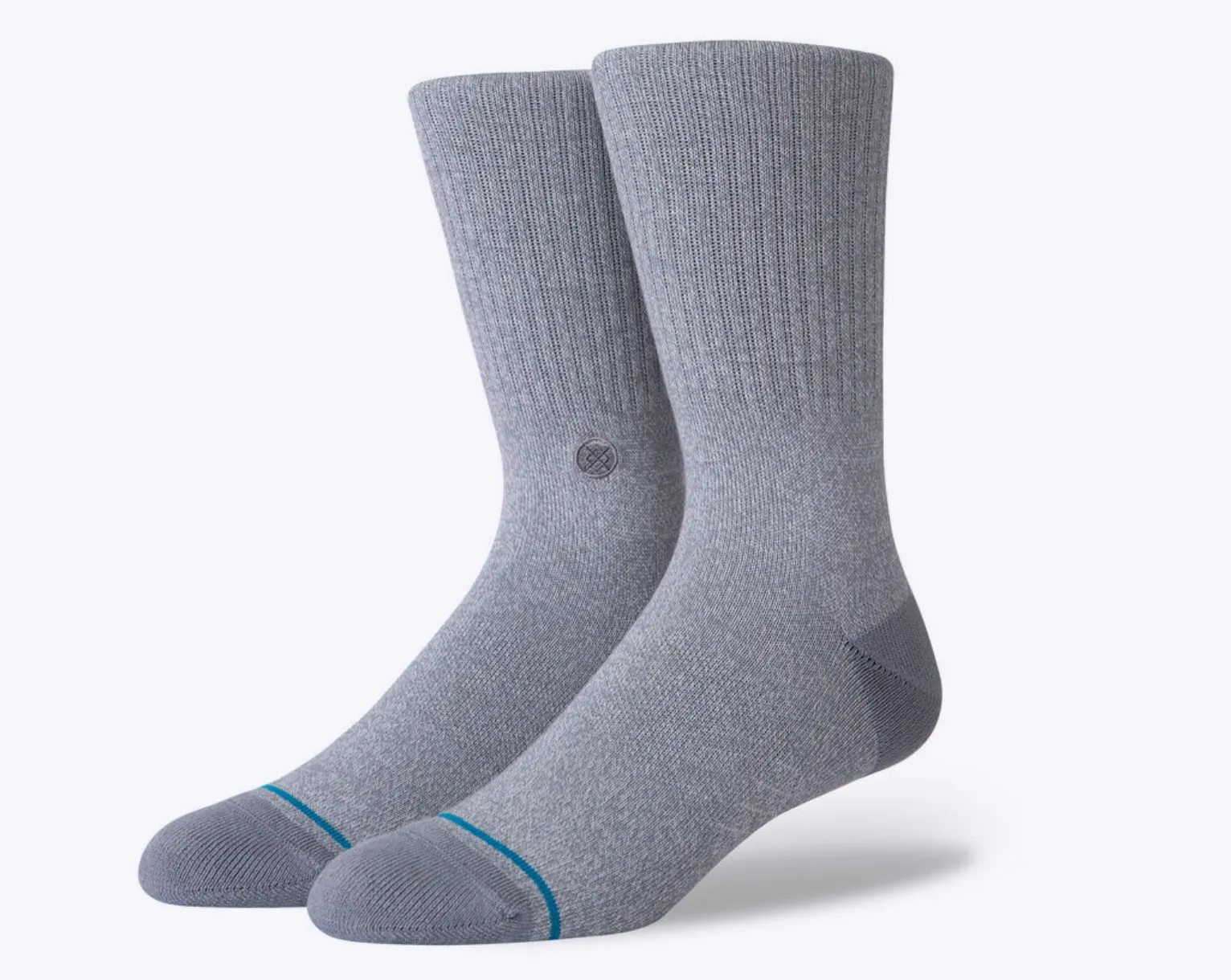 Men's Stance Icon Crew Socks - Heather Grey