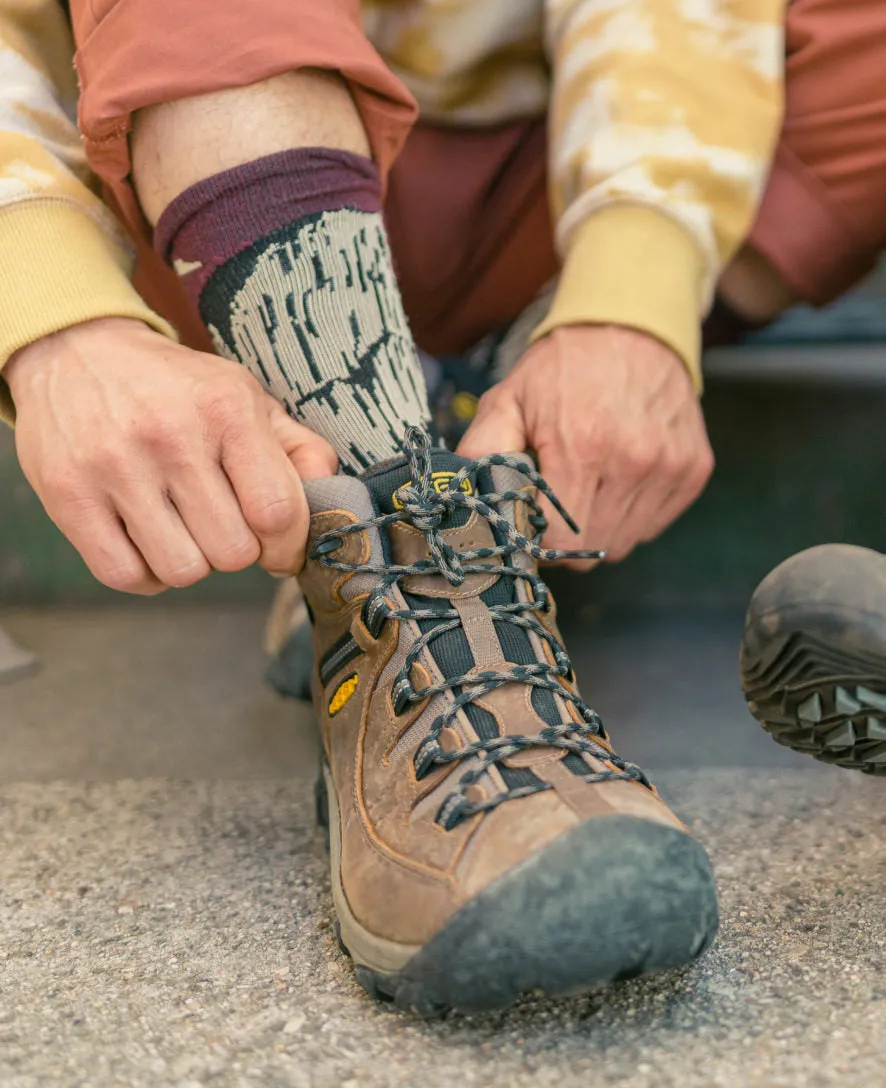 Men's Targhee II Mid Waterproof Hiking Boots  |  Shitake/Brindle