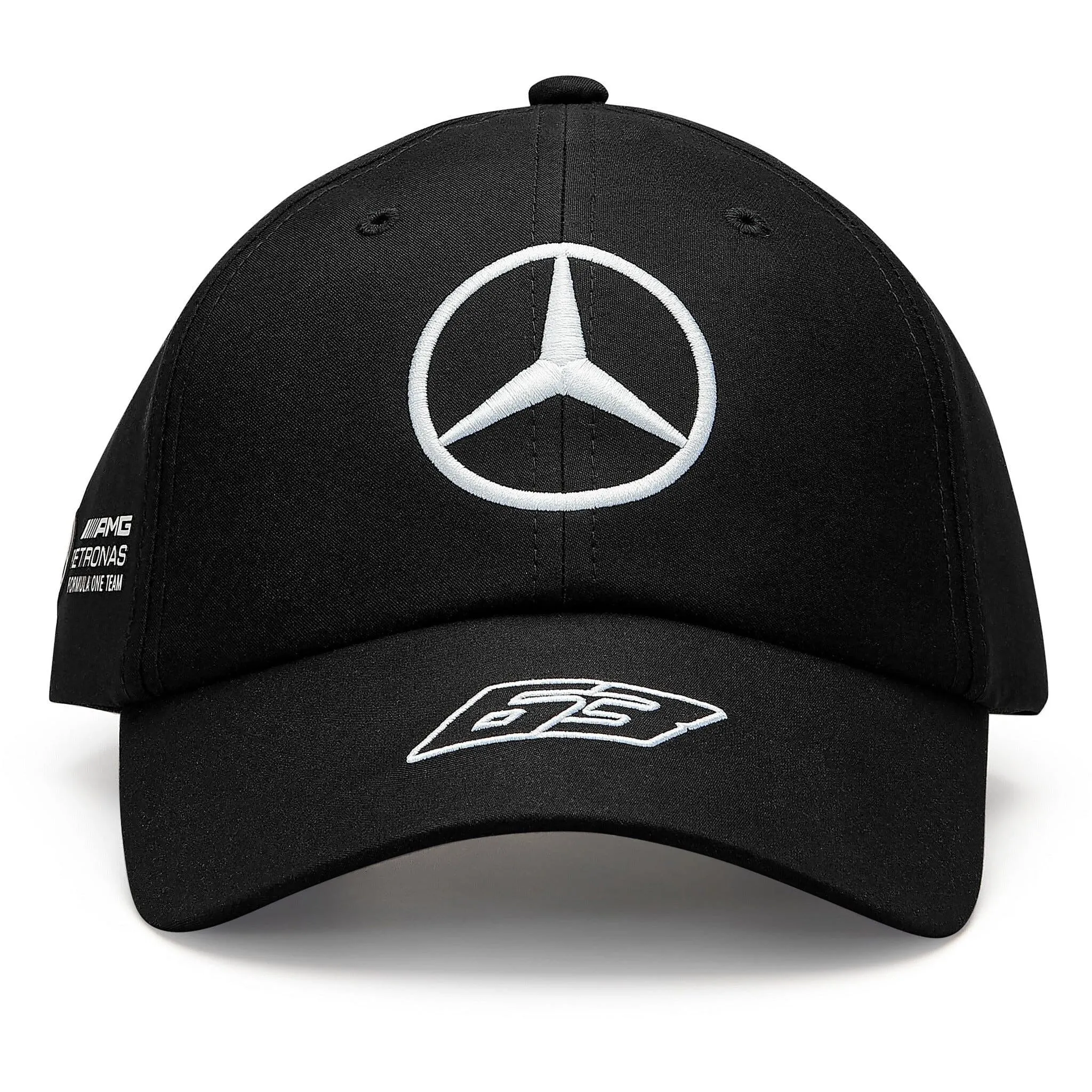 Mercedes AMG Petronas F1 2023 George Russell Dad Baseball Hat - Black/White/Blue