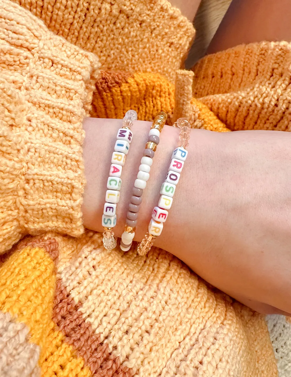 Miracles Letter Bracelet