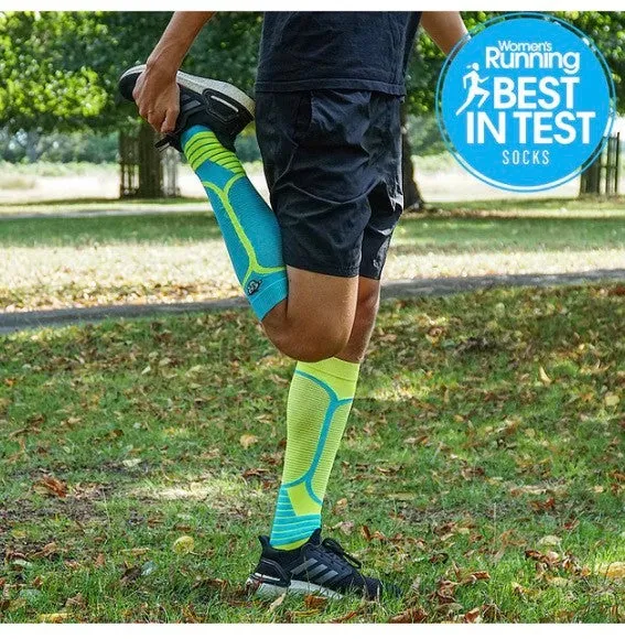 Monkey Sox Victory X1 Sport Compression | Blue & Yellow