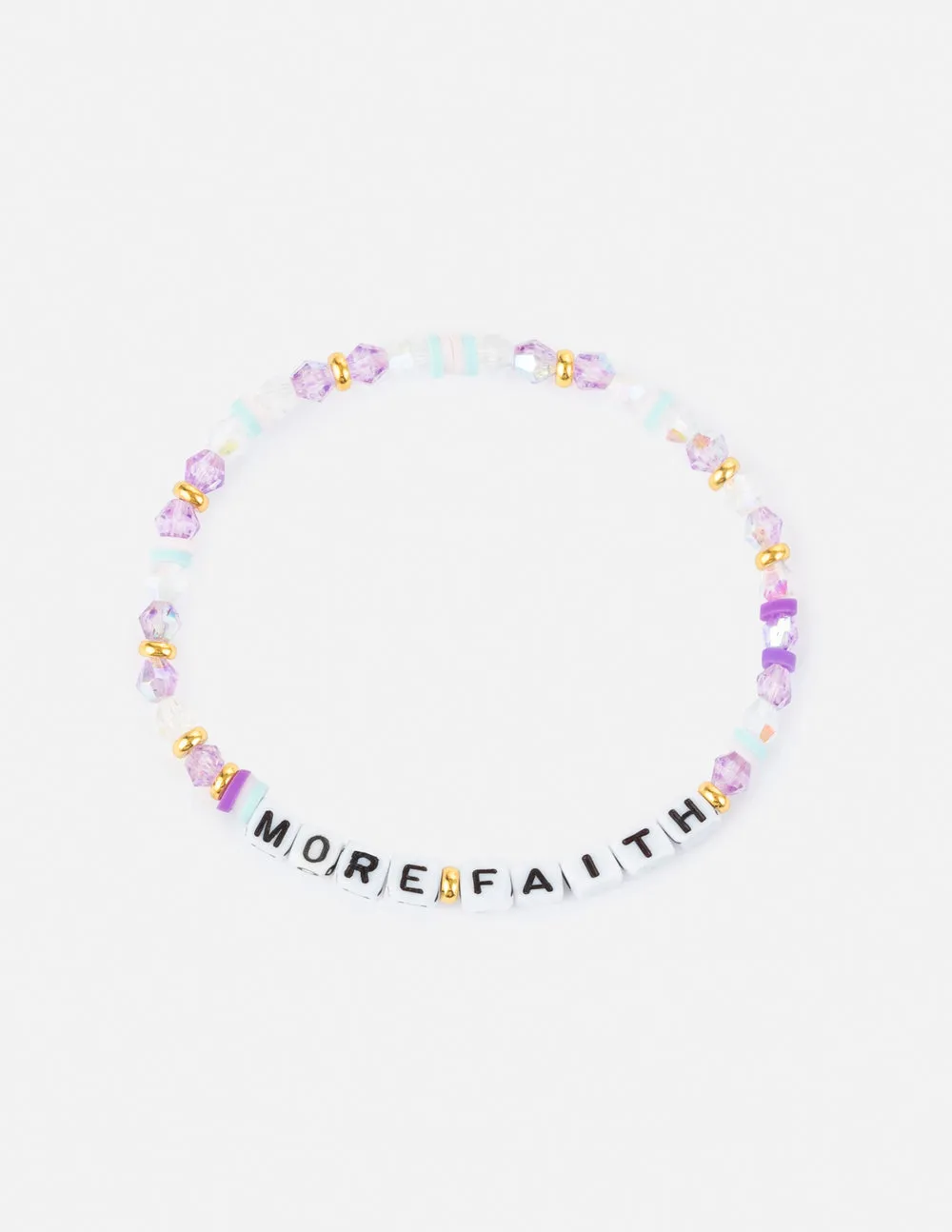 More Faith Letter Bracelet