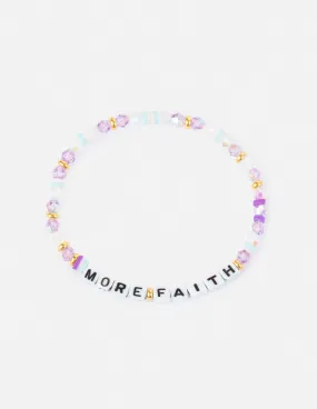 More Faith Letter Bracelet