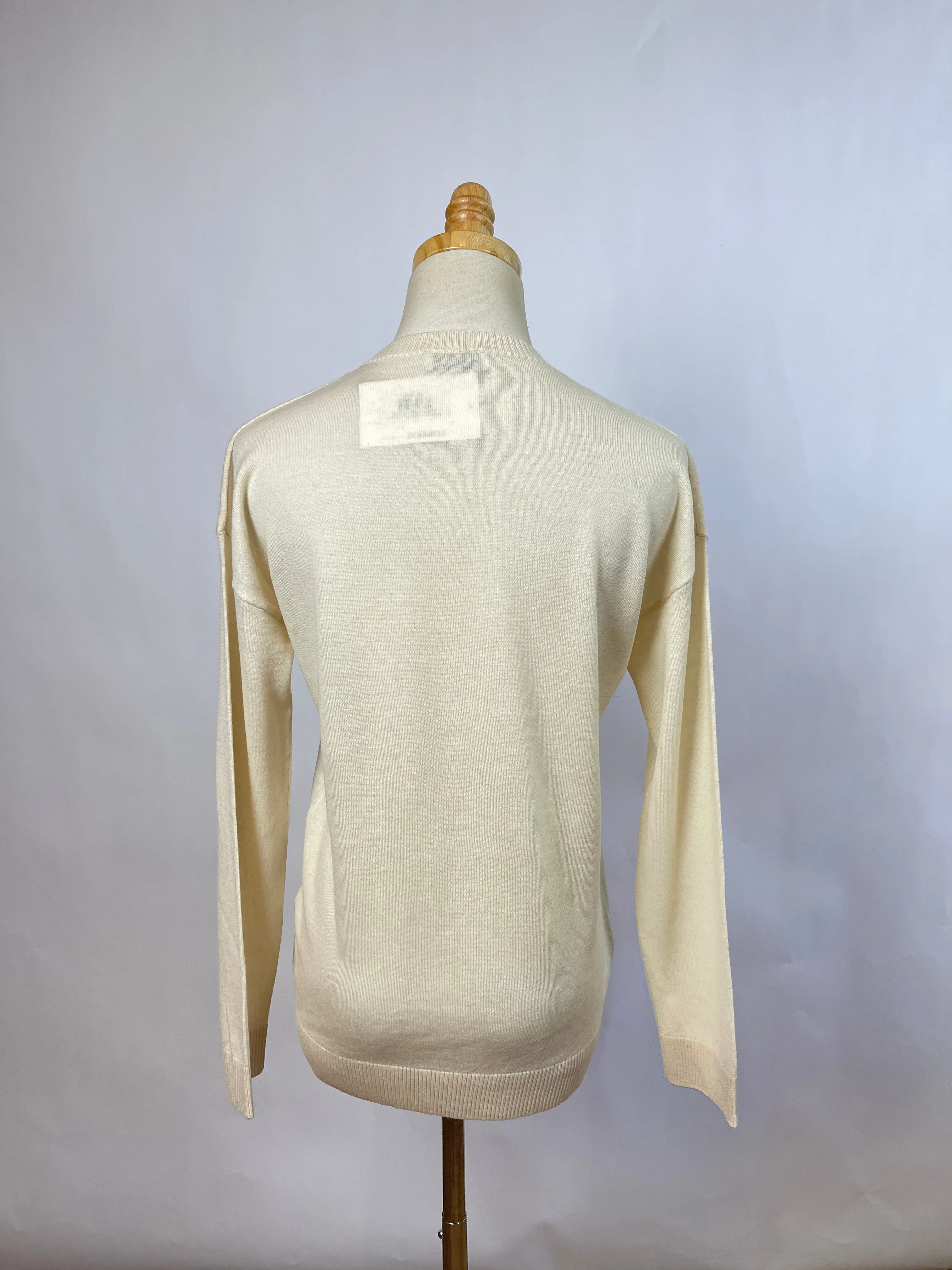 Moschino Cream Wool Sweater (S)