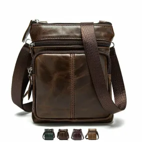 MRoyale™ Men's Small Leather Crossbody Messenger Bag | Handbag, Purse, Satchel