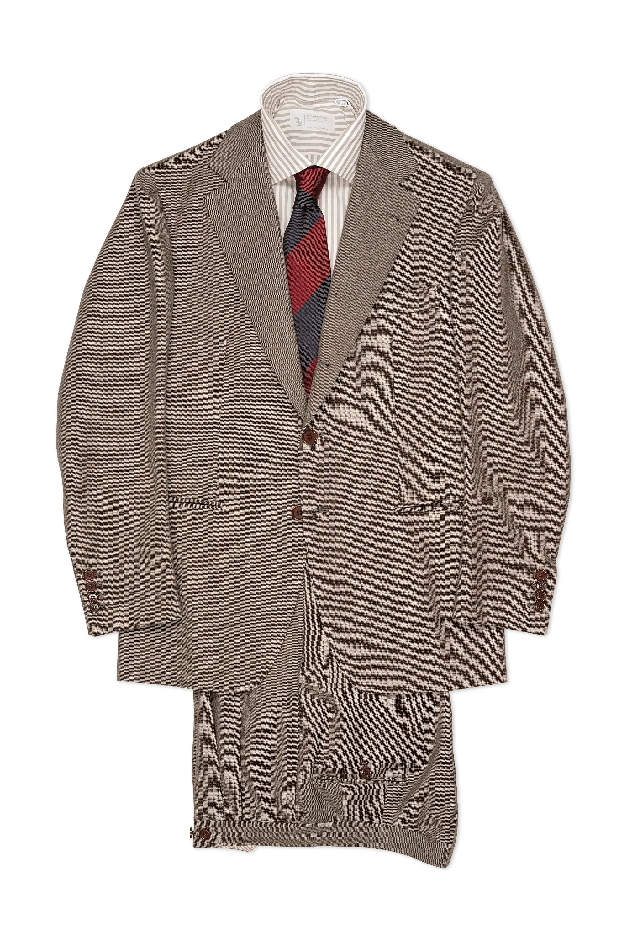 Musella Dembech Brown Wool Suit