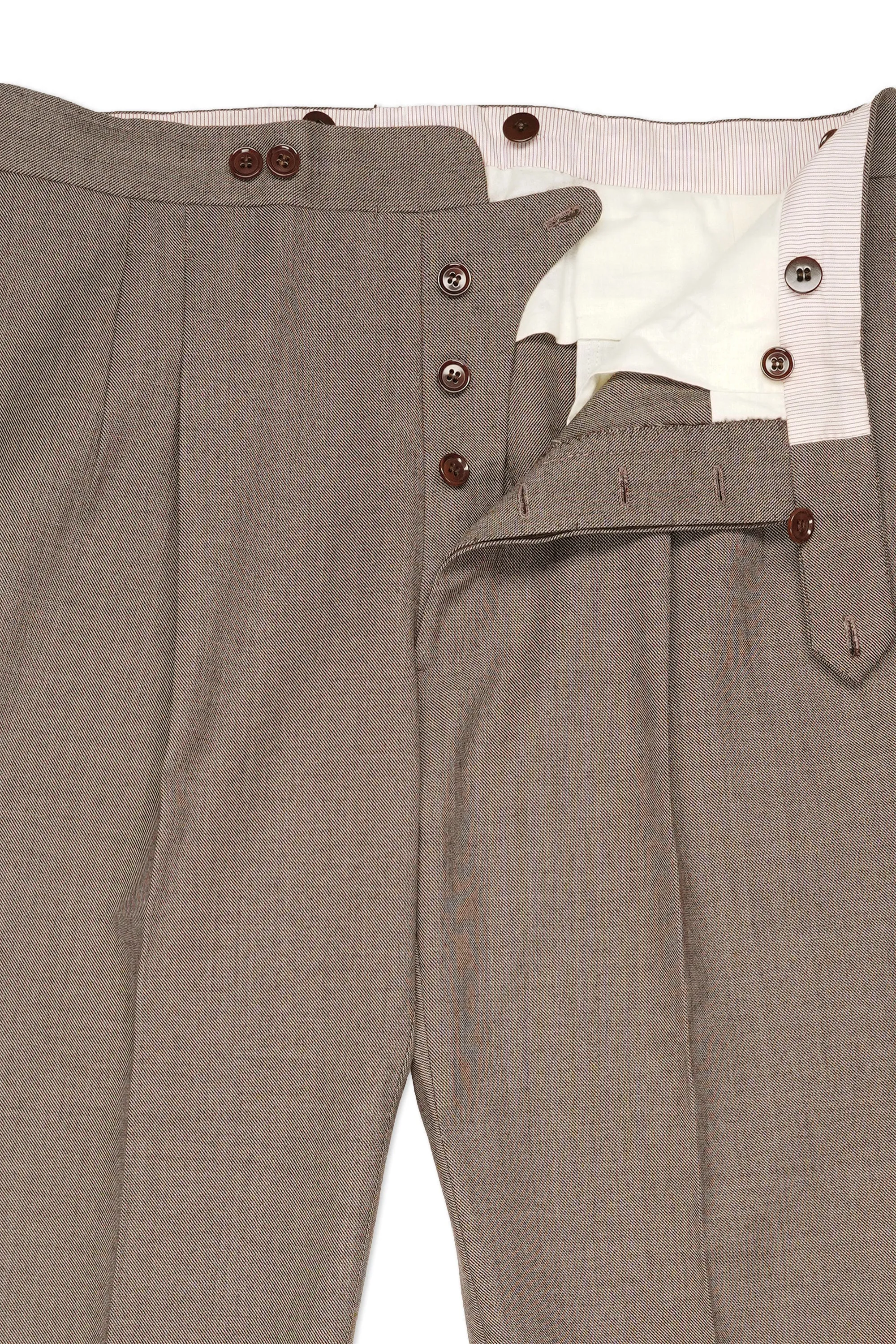 Musella Dembech Brown Wool Suit