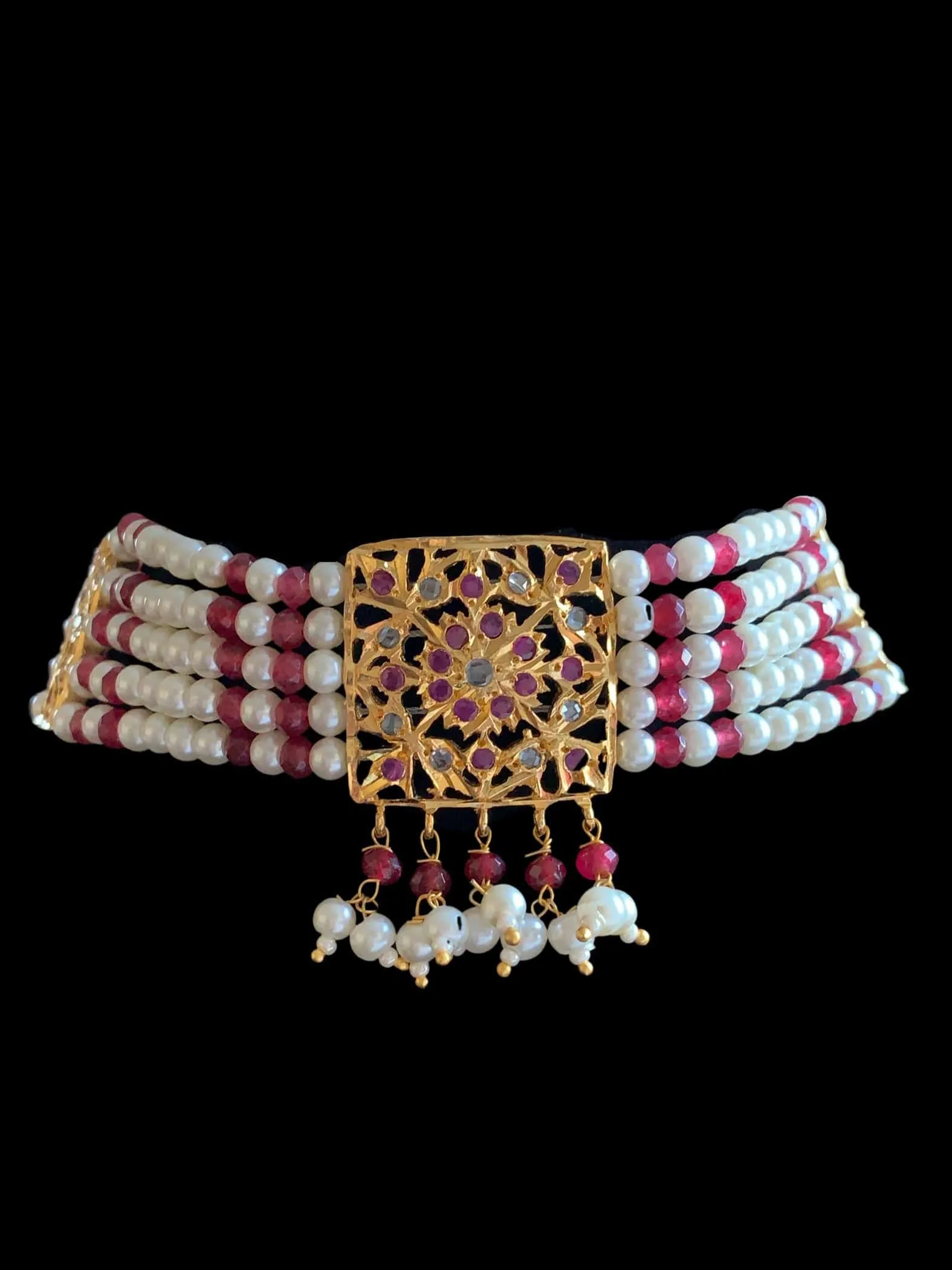 Namita bridal set in rubies ( SHIPS IN 3 WEEKS )