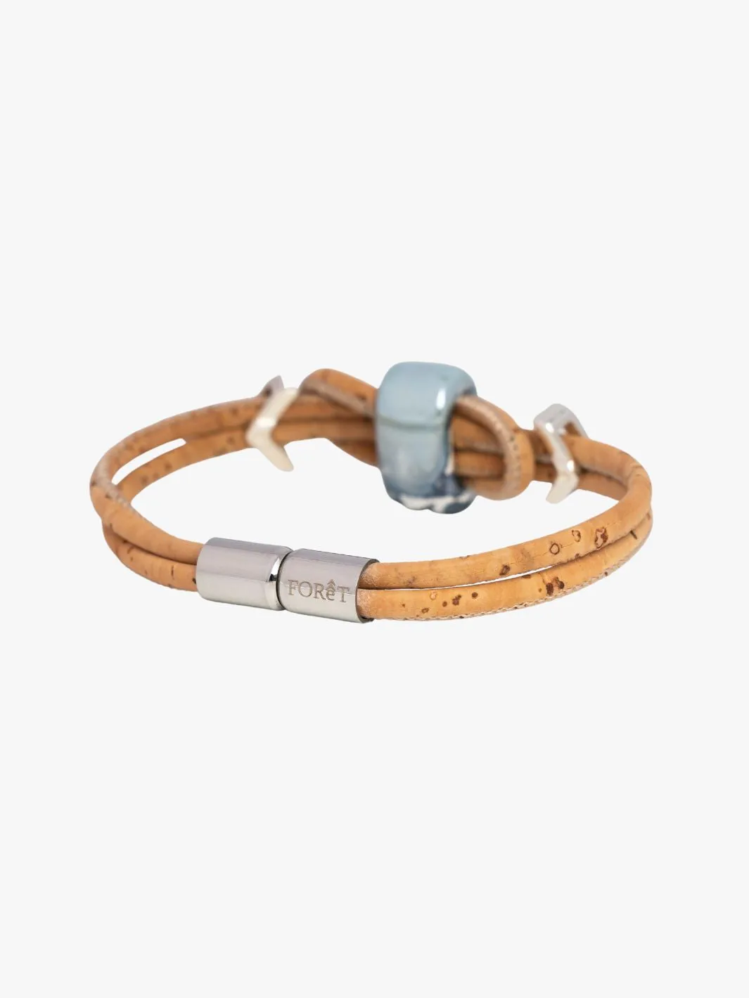 Nothern Light Vegan Bracelet in Cork and Ceramic Beads