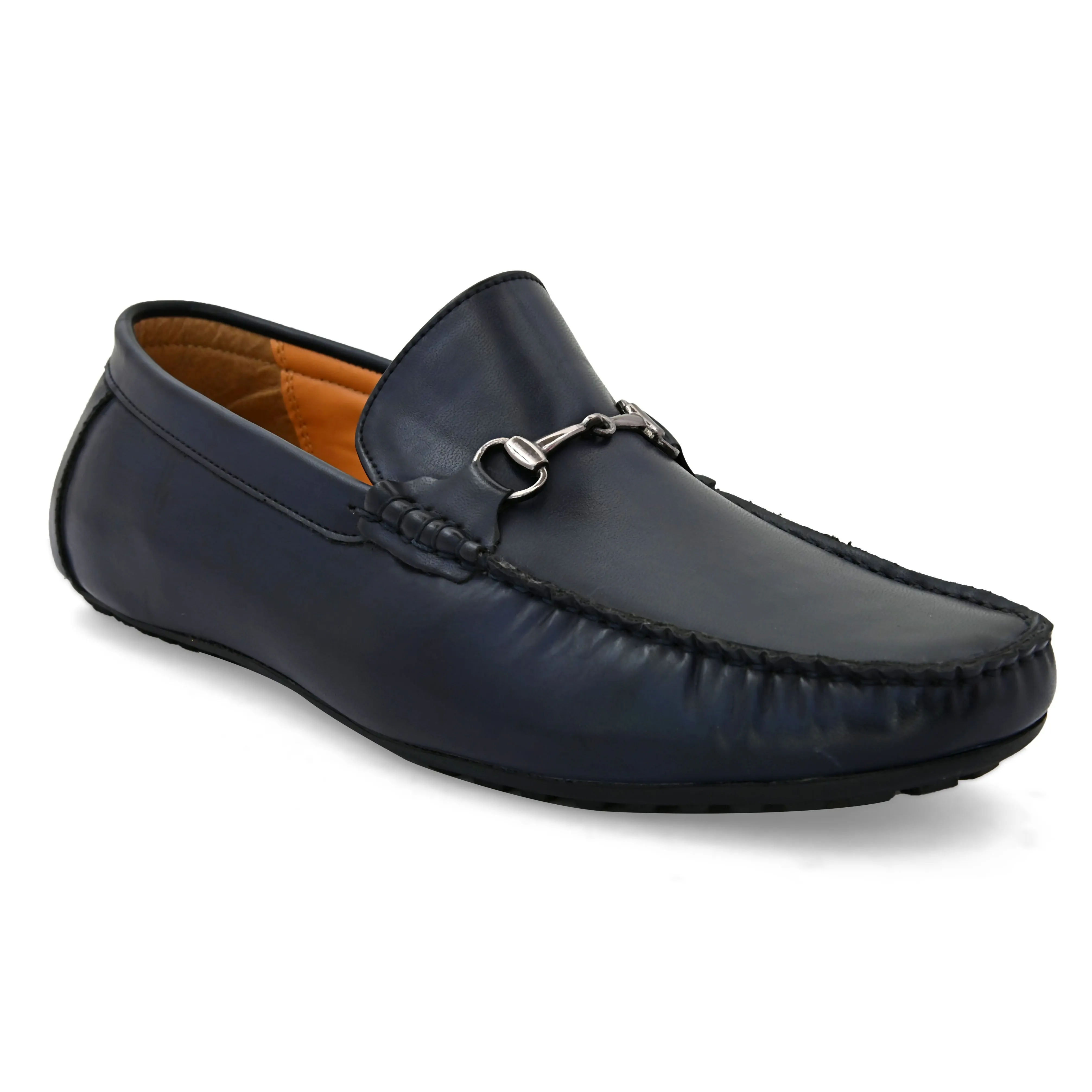 Oraan Navy Driving Loafers