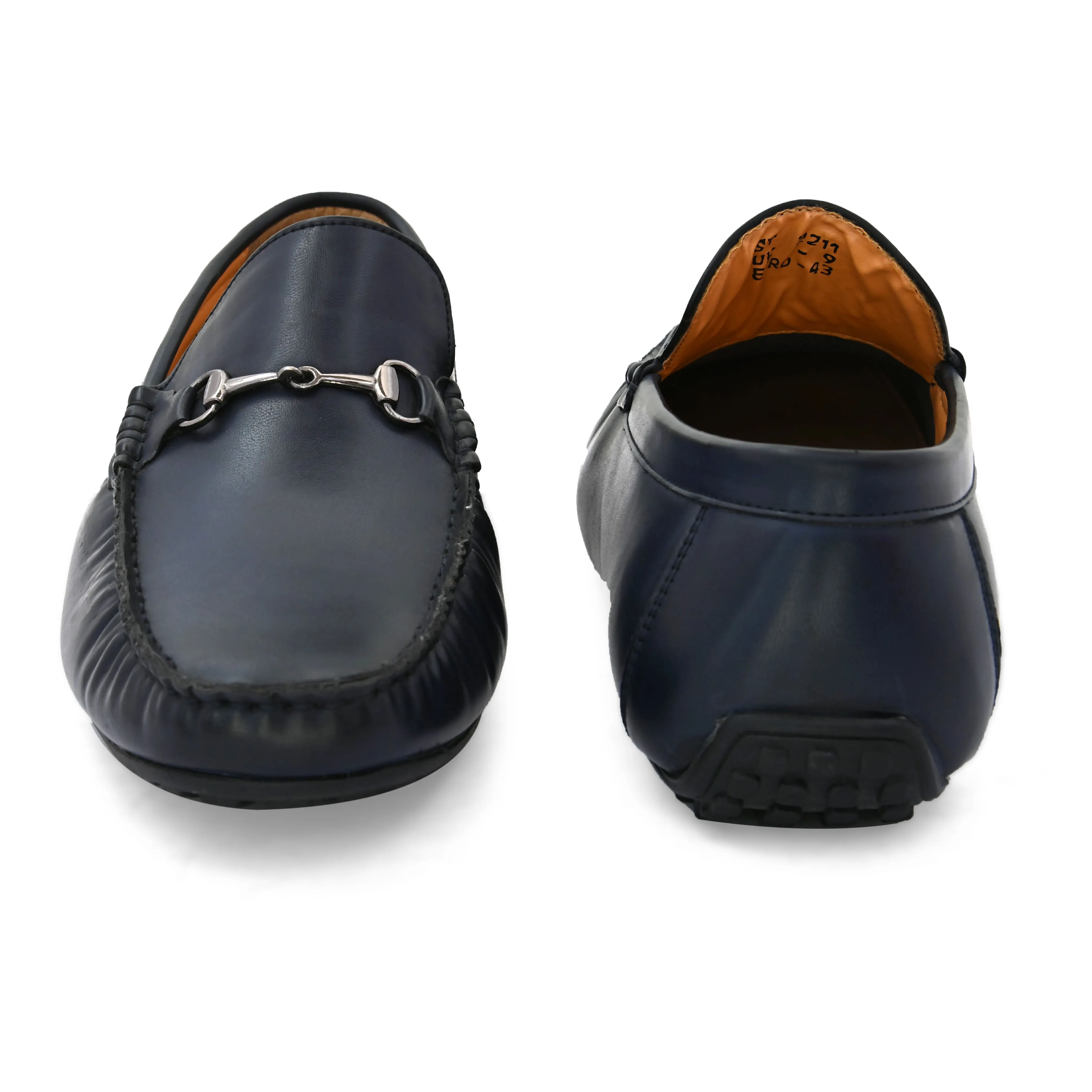 Oraan Navy Driving Loafers