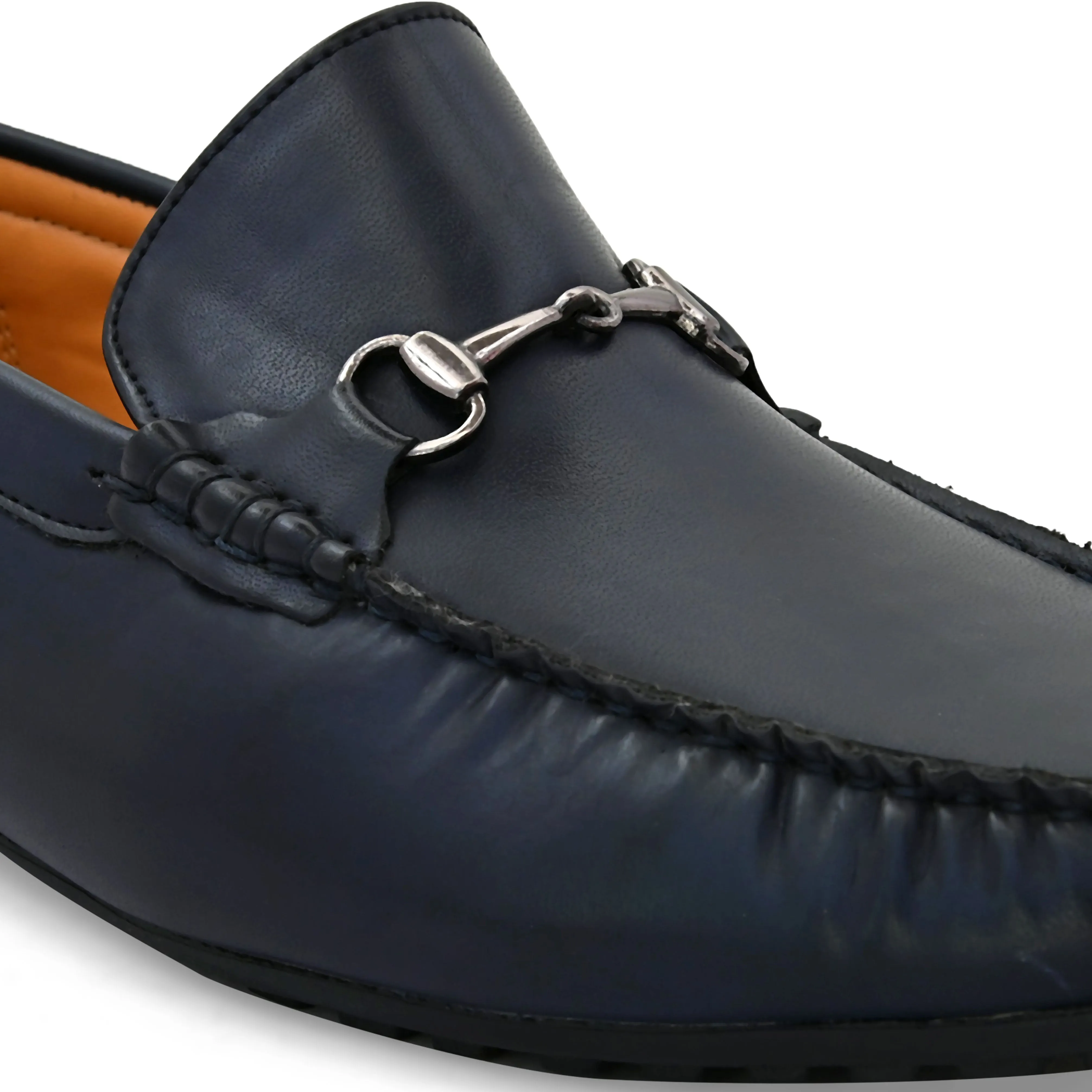 Oraan Navy Driving Loafers