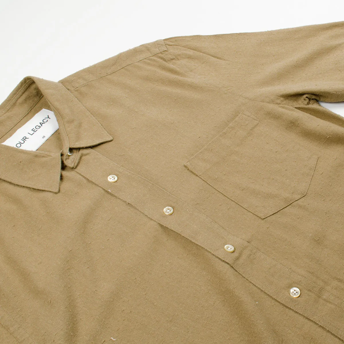 Our Legacy SPLASH - Classic Shirt - Tan Silk Noil