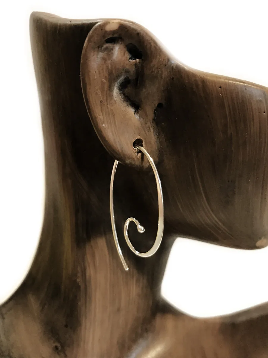 Oval Swirl Earrings by boma