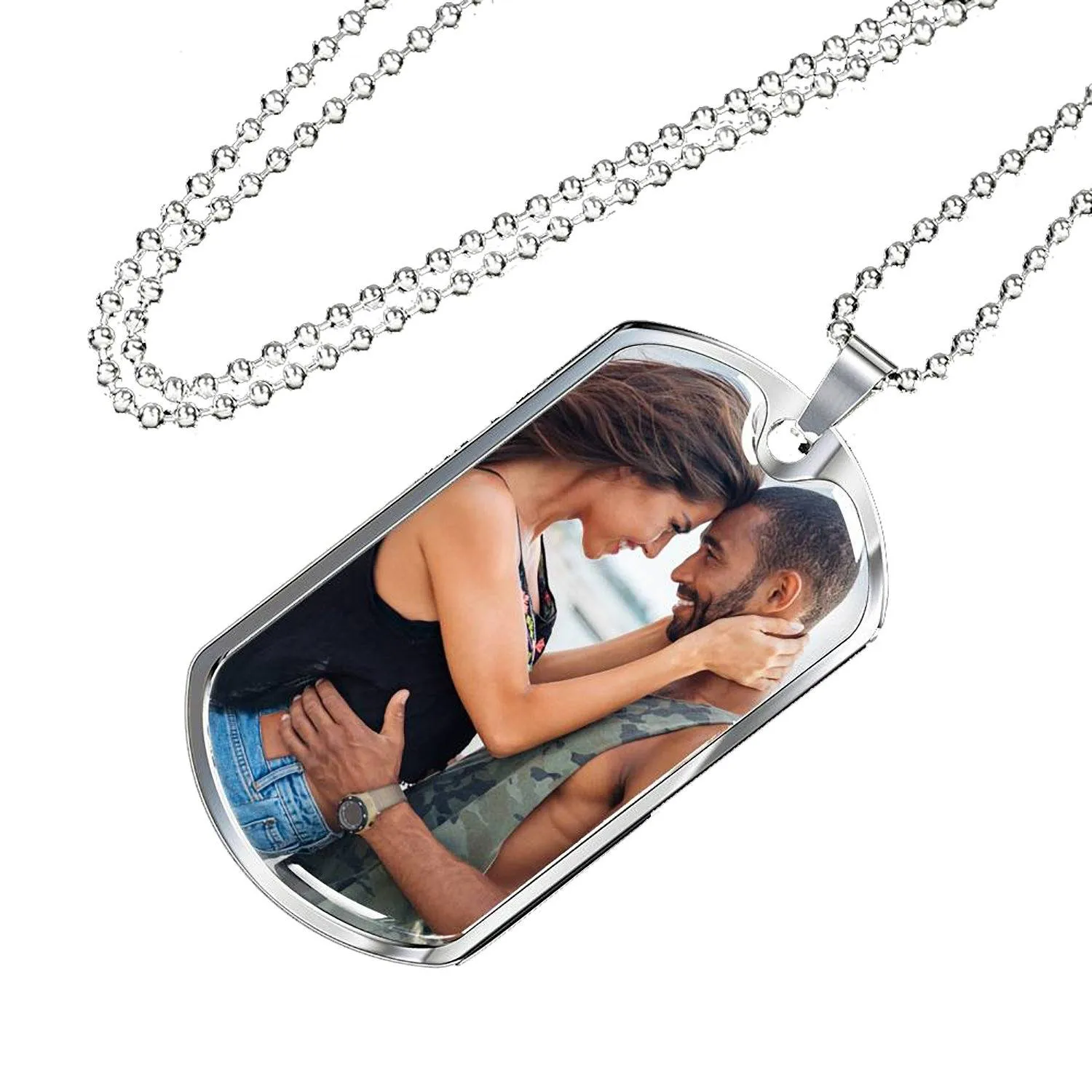 Peak Photo Dog Tag Necklace