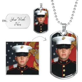 Peak Photo Dog Tag Necklace