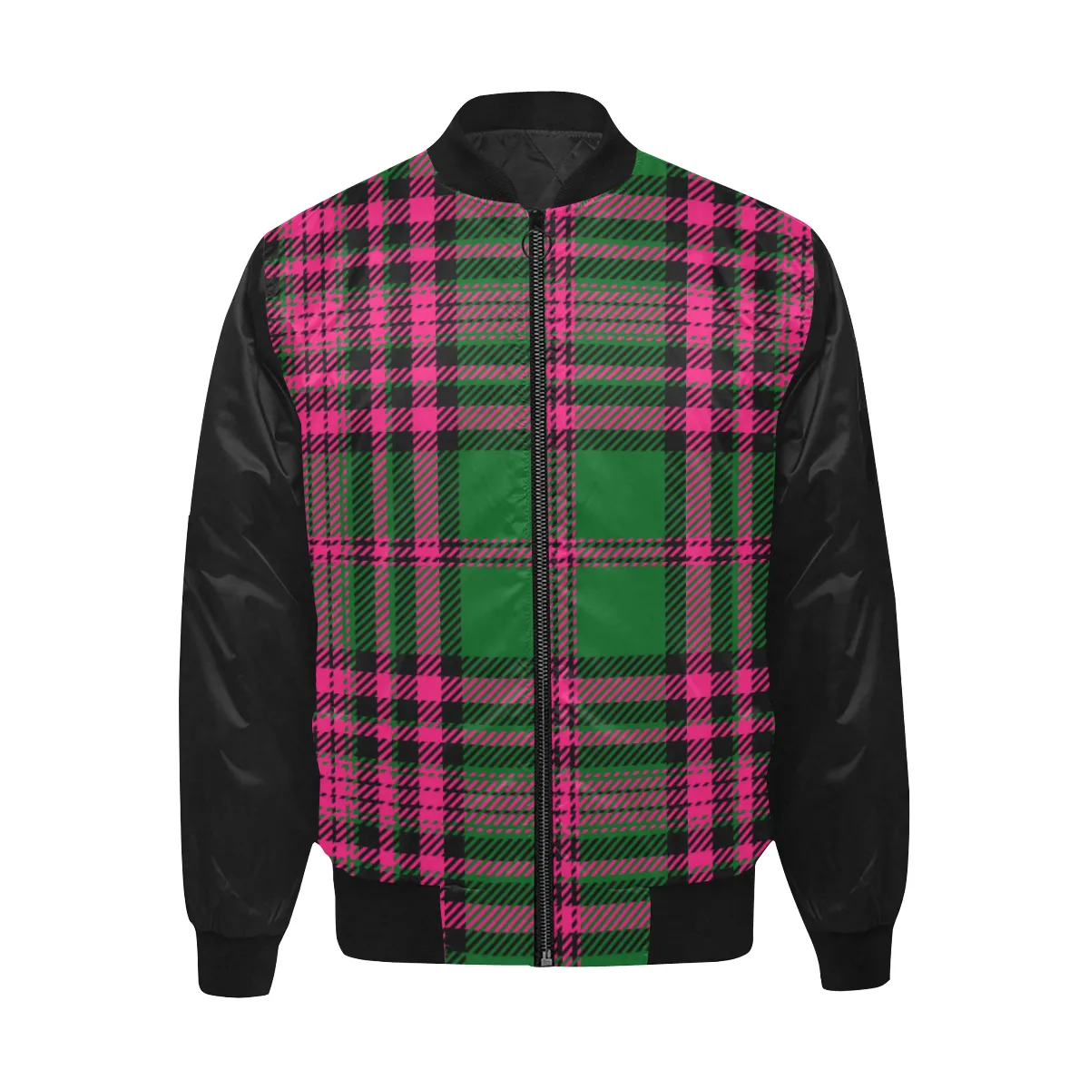 Pink Green Plaid Jacket