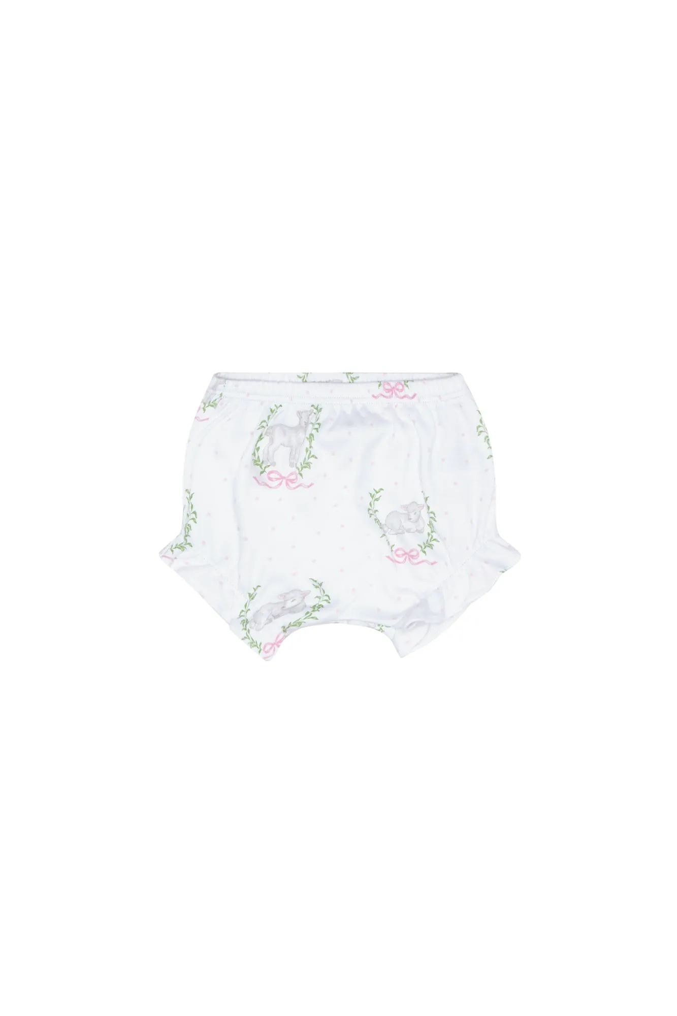 Pink Lamb Print Diaper Cover Set