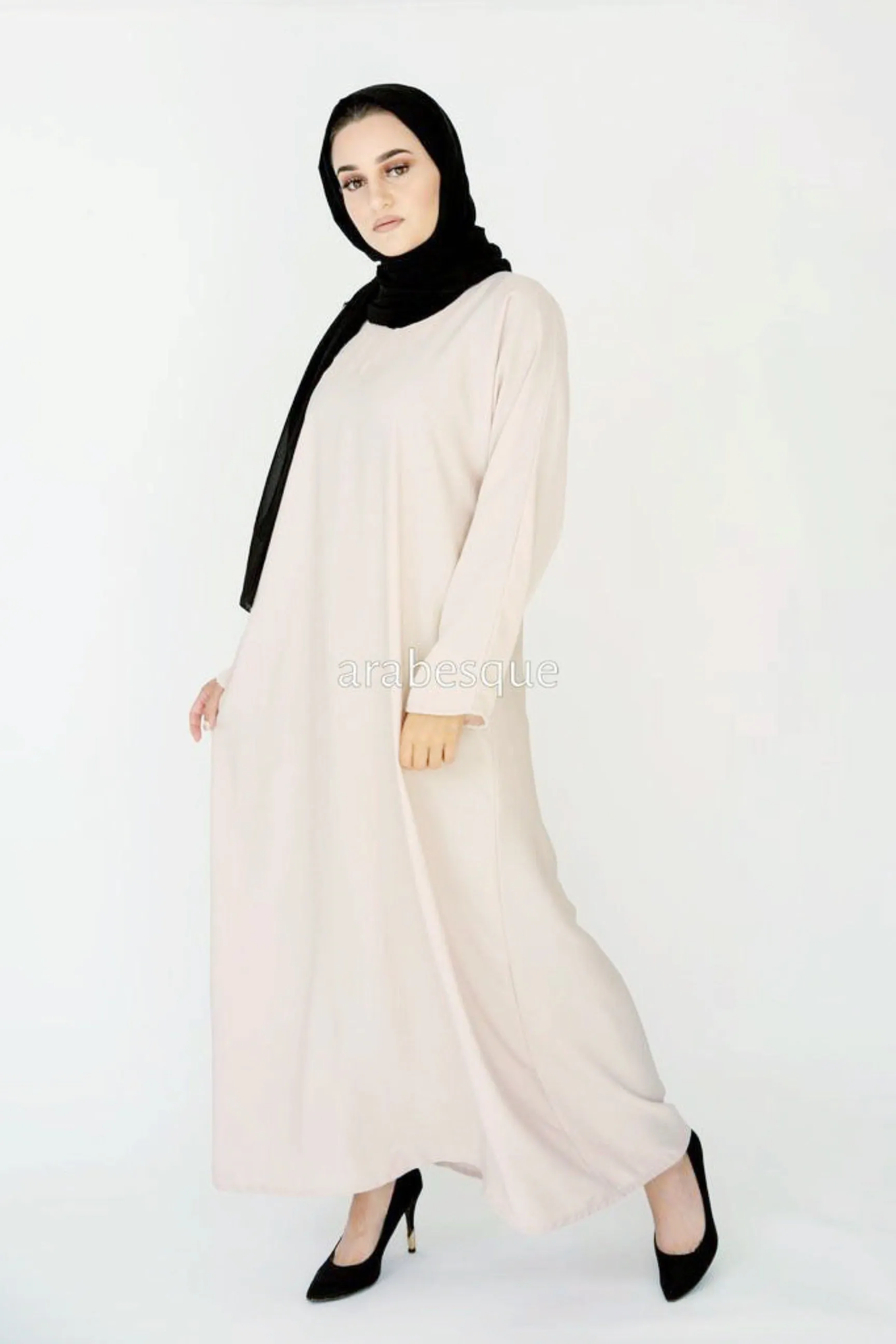 Plain Closed Abaya - 10 Colours