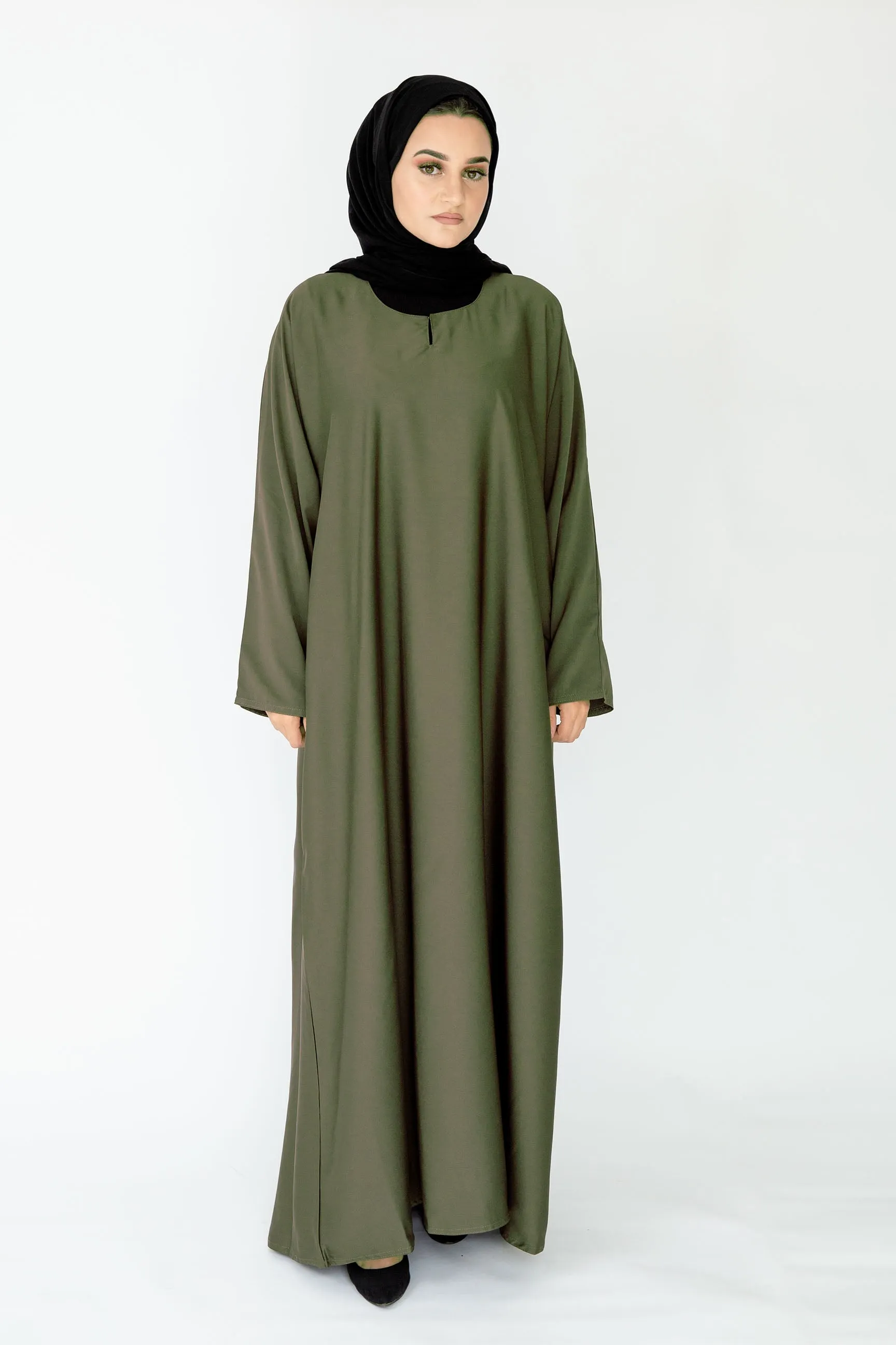 Plain Closed Abaya - 10 Colours