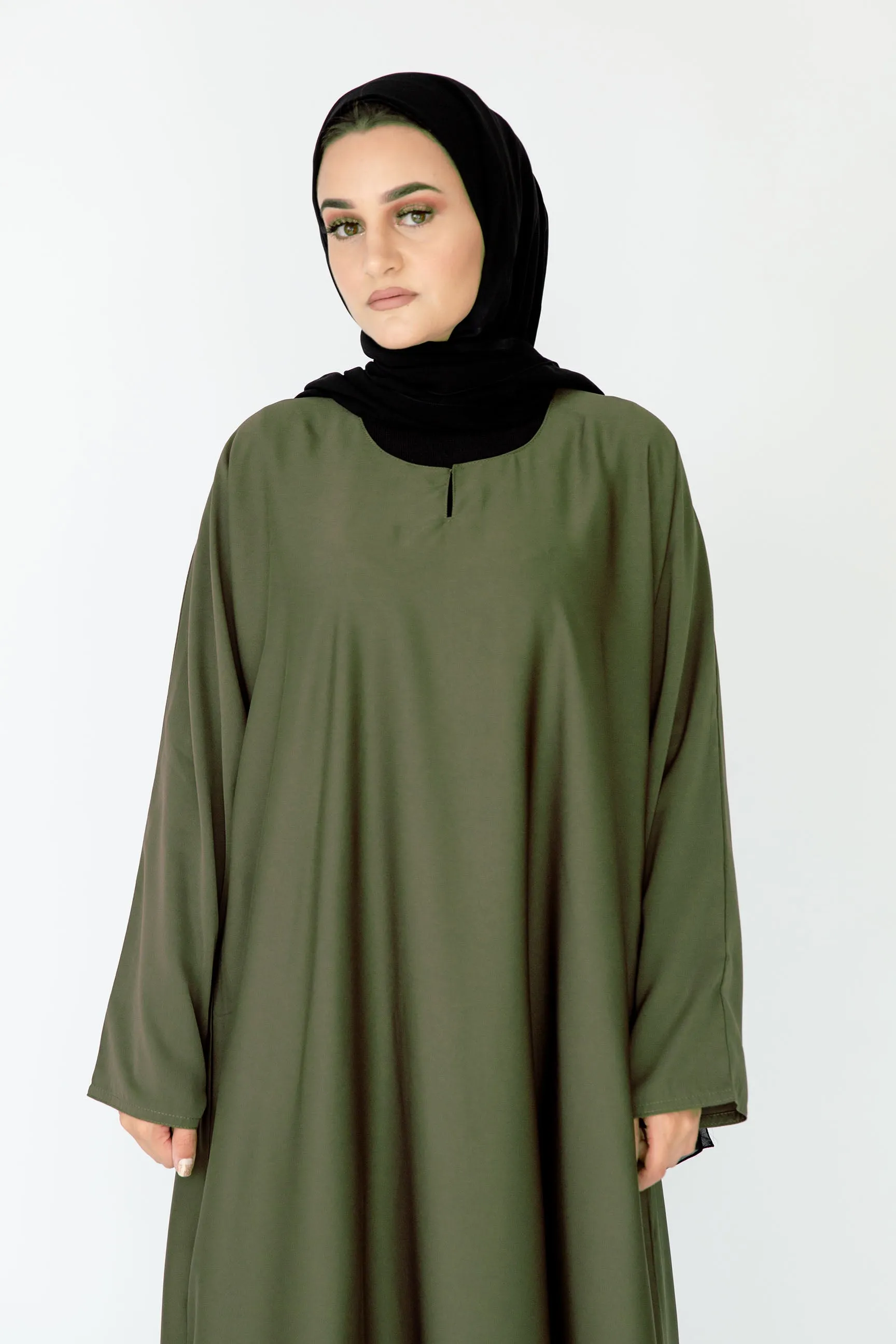 Plain Closed Abaya - 10 Colours