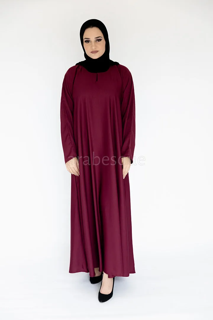 Plain Closed Abaya - 10 Colours