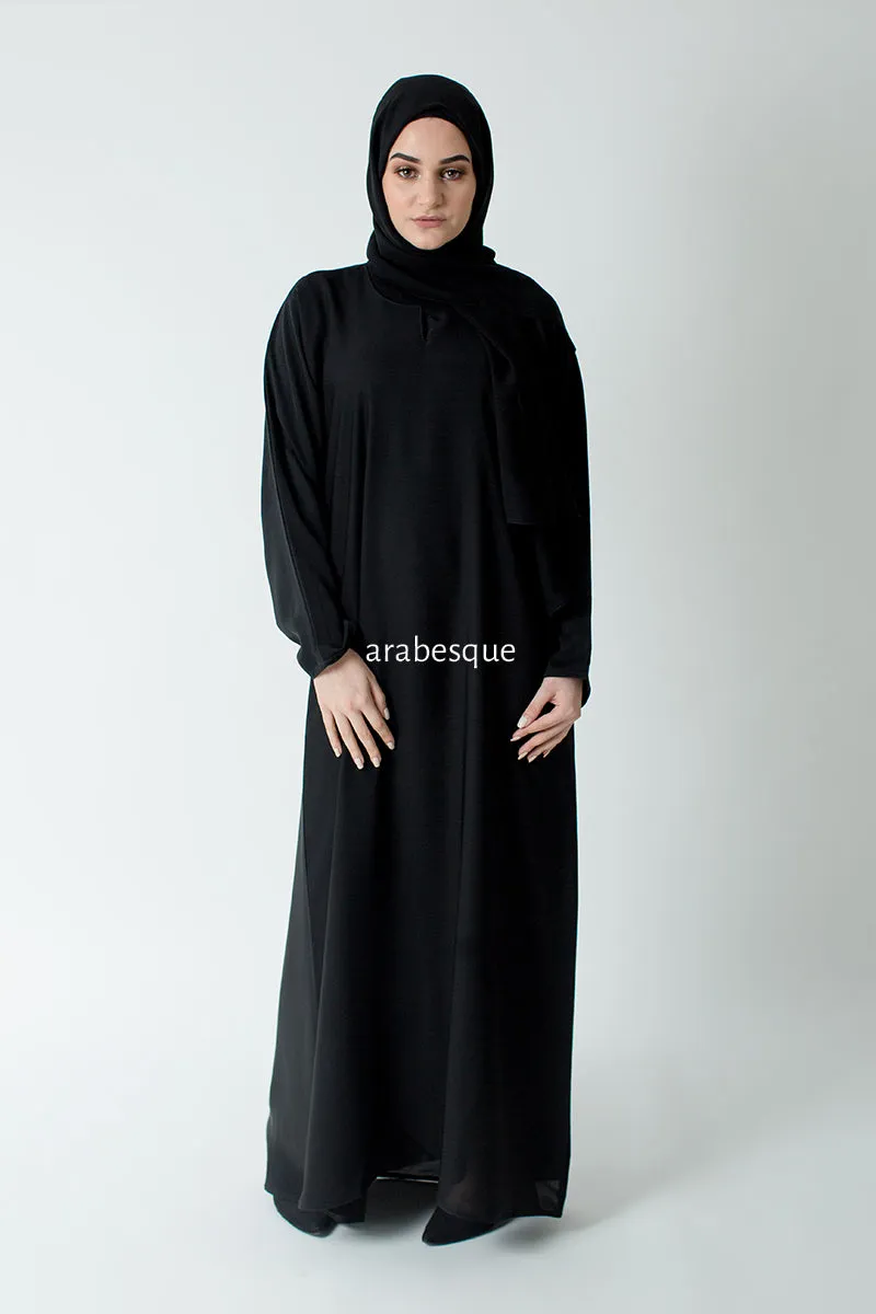 Plain Closed Abaya - 10 Colours