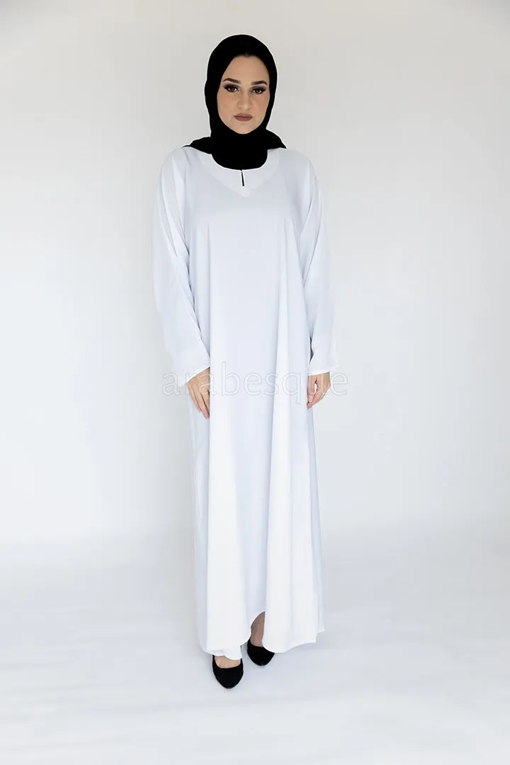 Plain Closed Abaya - 10 Colours