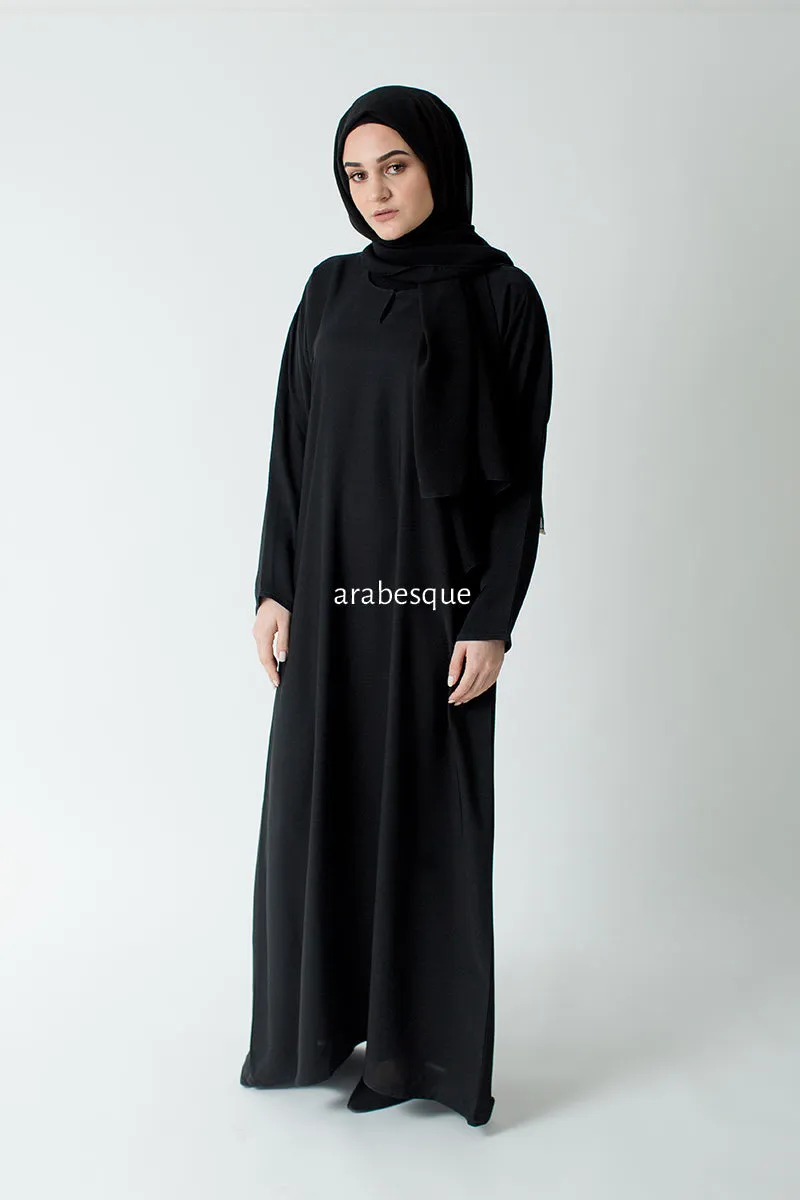 Plain Closed Abaya - 10 Colours