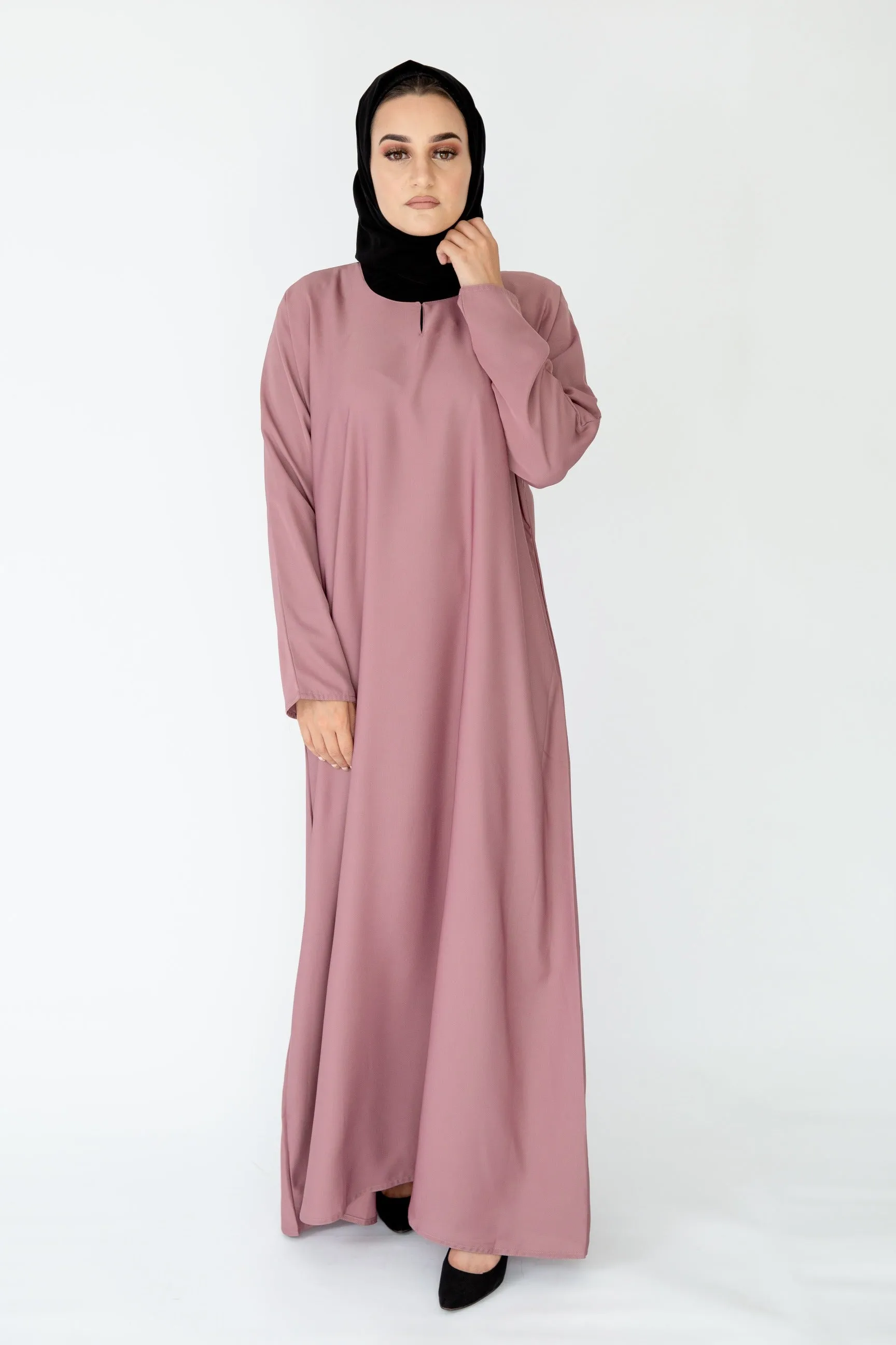 Plain Closed Abaya - 10 Colours