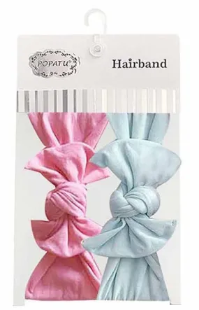 Popatu Baby Girls 2-Piece Elastic Headband Set