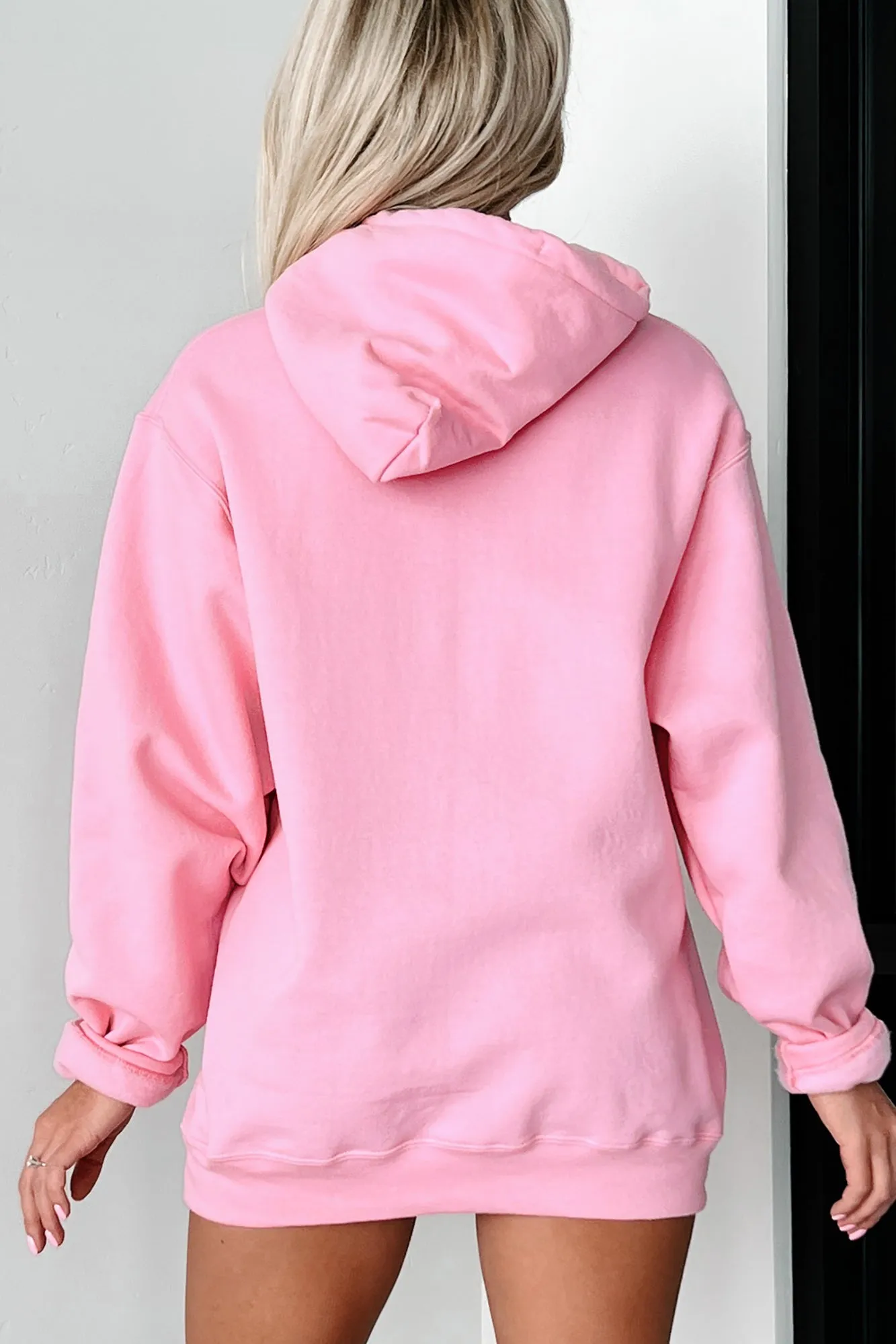 "Gettin' Rowdy” Graphic Hoodie (Candy Pink) - Print On Demand