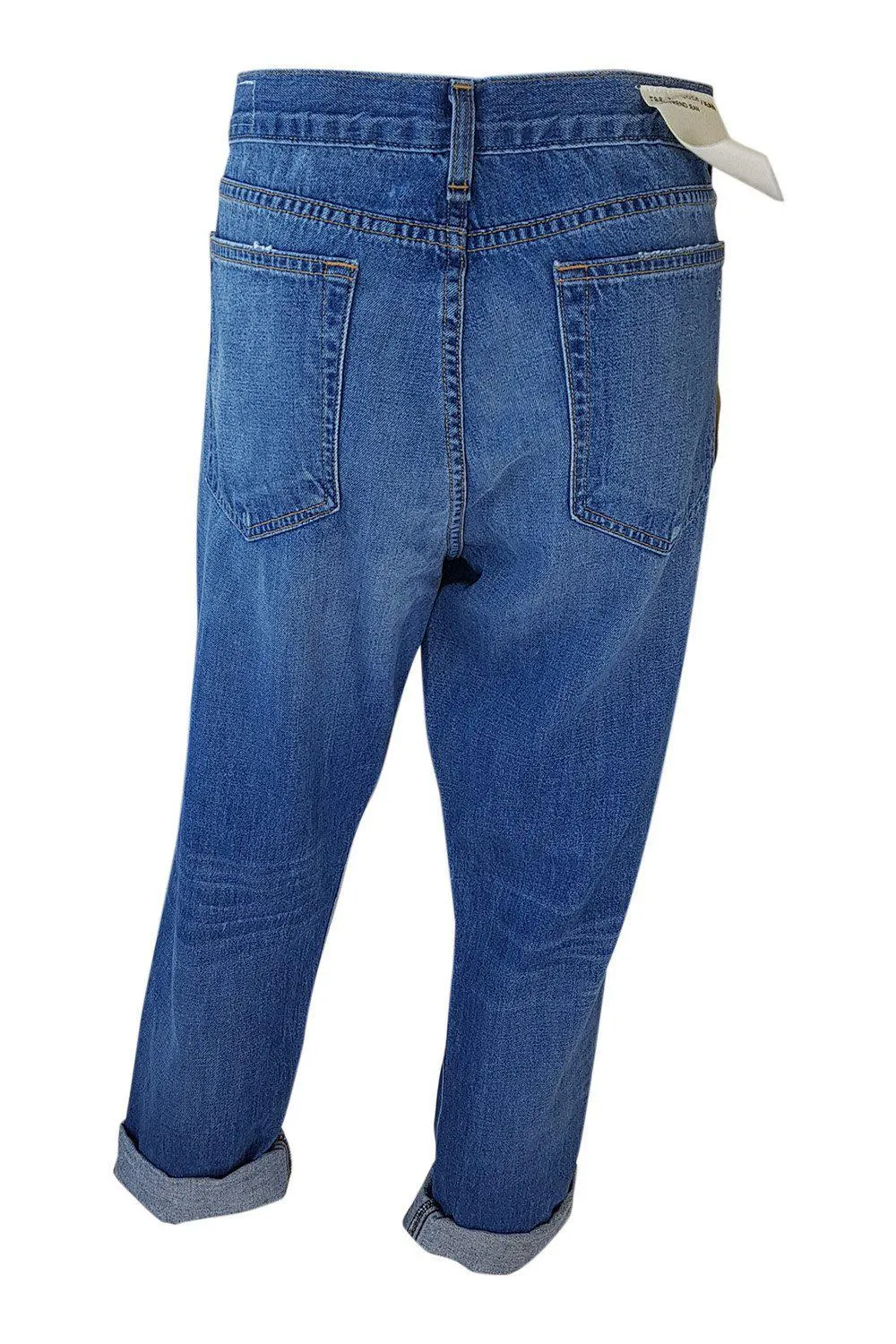 RAG & BONE Stonewashed Boyfriend Jeans Blue Barnsley (W 31)