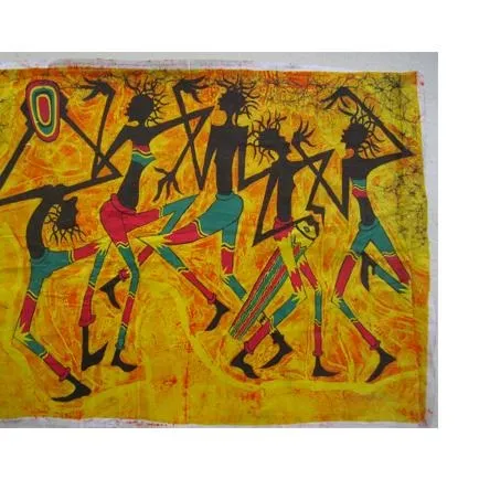 Reggae Dancers Batik Art 01