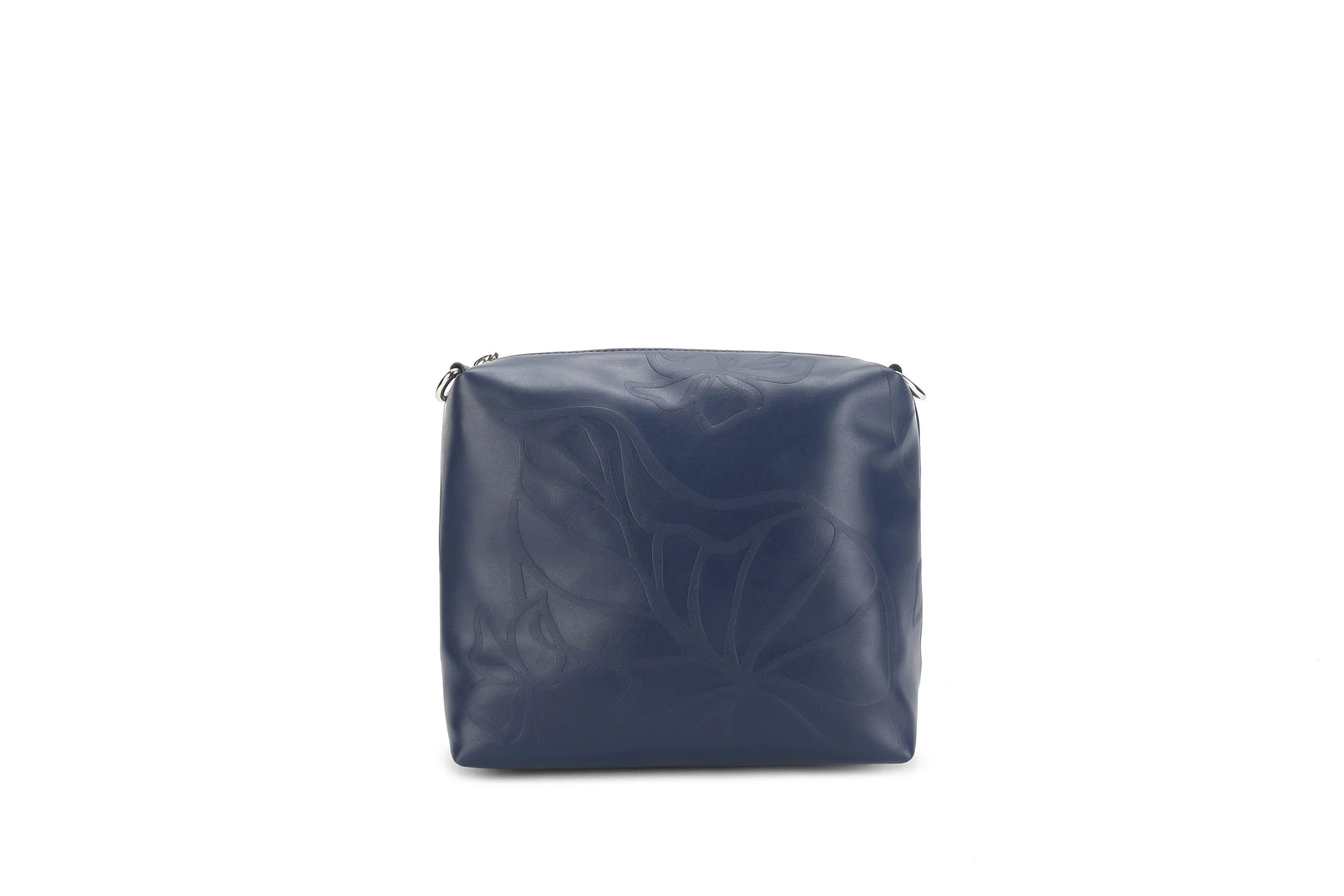 Reversible Tote Nancy Small Kalo Embossed Navy