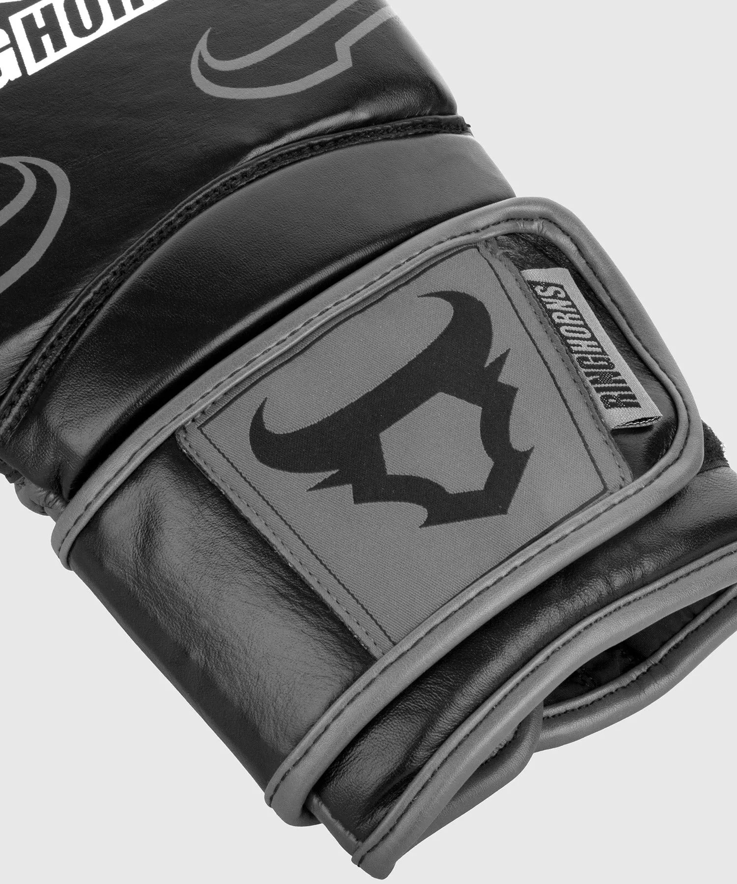 Ringhorns Destroyer Boxing Gloves - Leather - Black/Grey