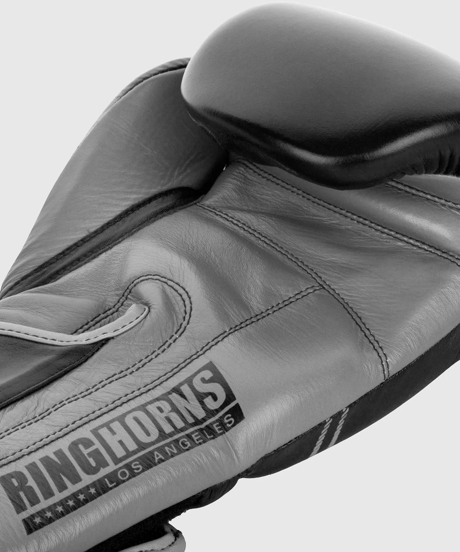 Ringhorns Destroyer Boxing Gloves - Leather - Black/Grey