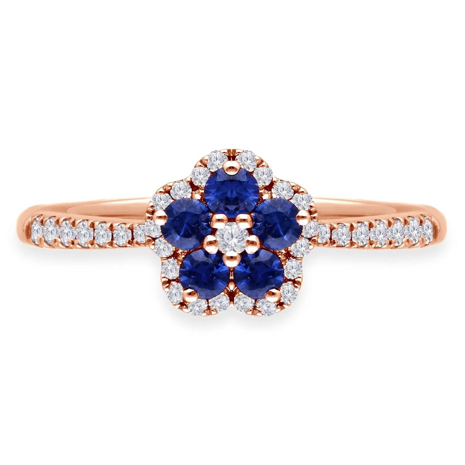 Rose Gold Sapphire & Diamond Heirloom Ring