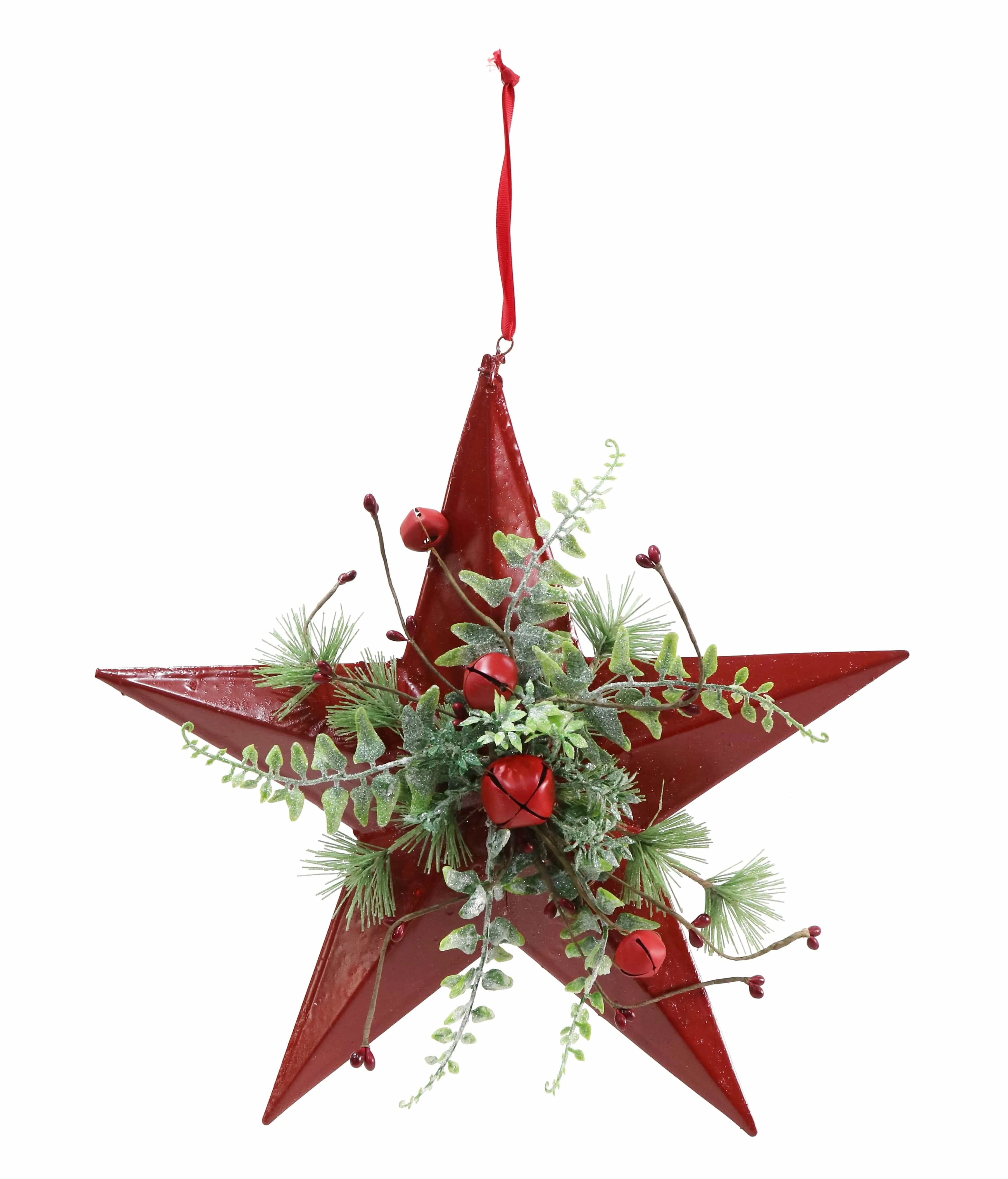 Rustic Hanging Deco Star 3 Asst (33cm)