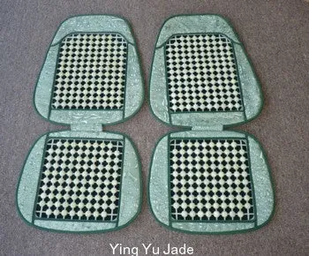 Sale-Jade Bead  Car Seat Padded Cover Cushion  - Set of 2 - Ying Yu Jade Exclusive and One Set Only