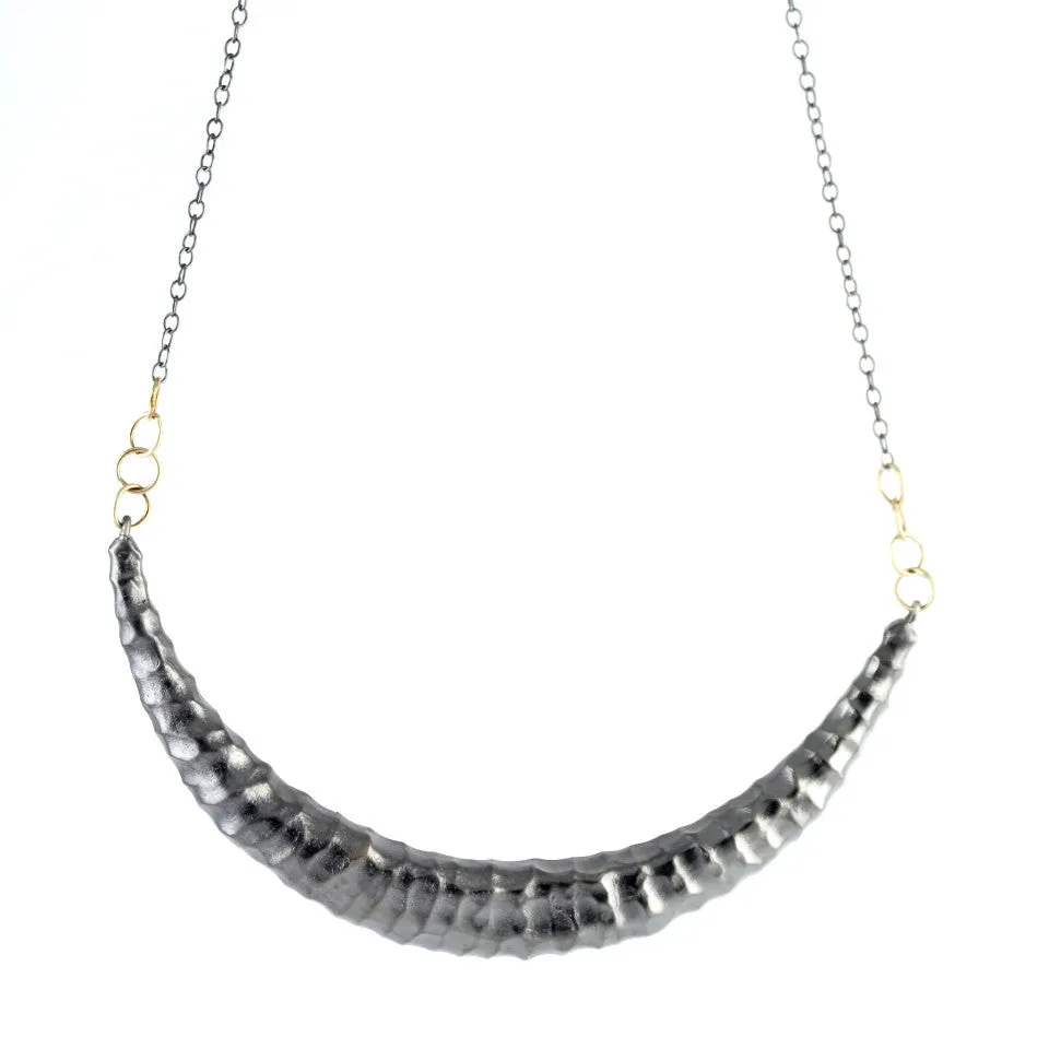 SALE! Large Carved Horn Necklace by Rebecca Overmann