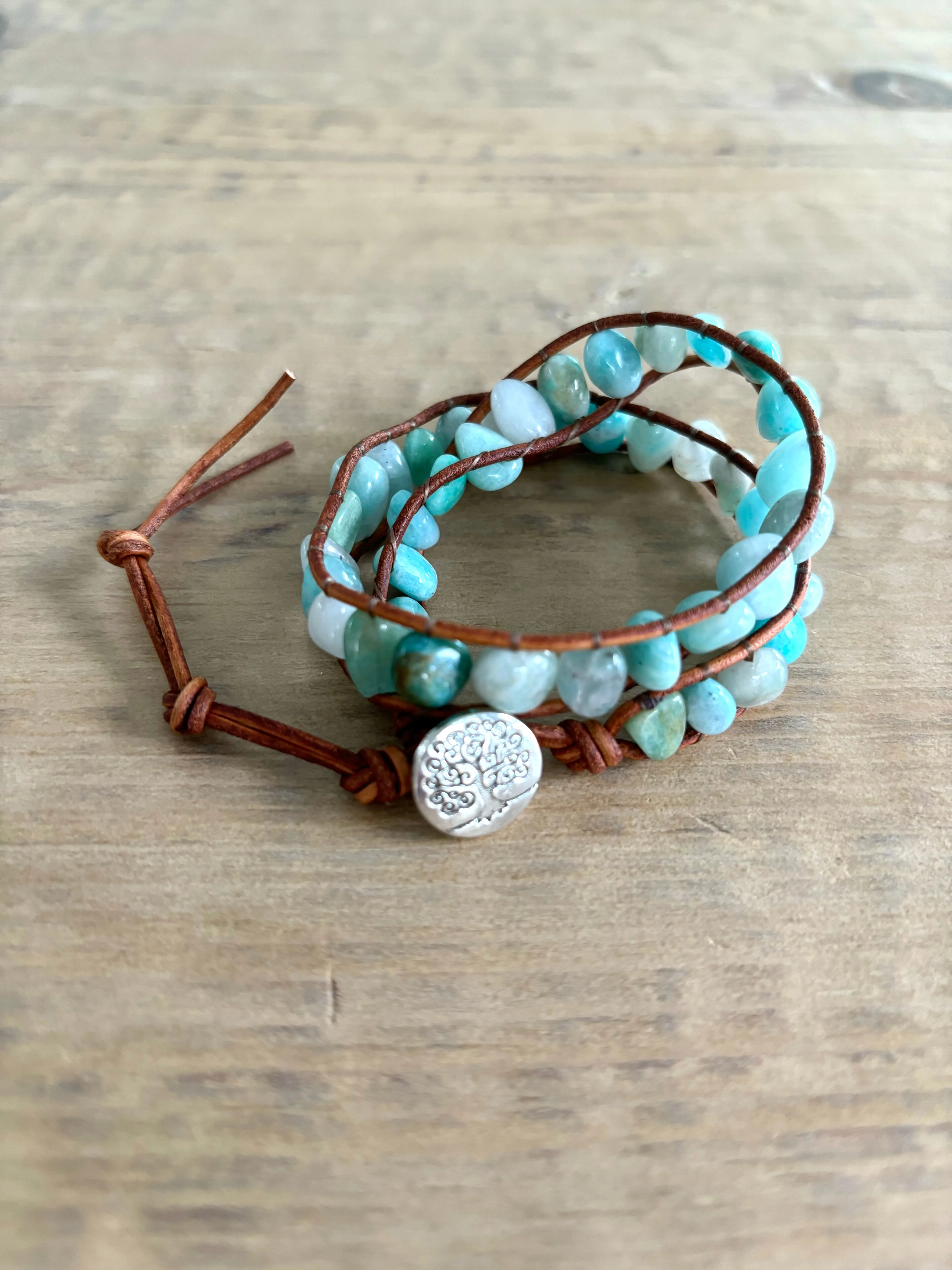 Sea Blue Wrap Bracelet