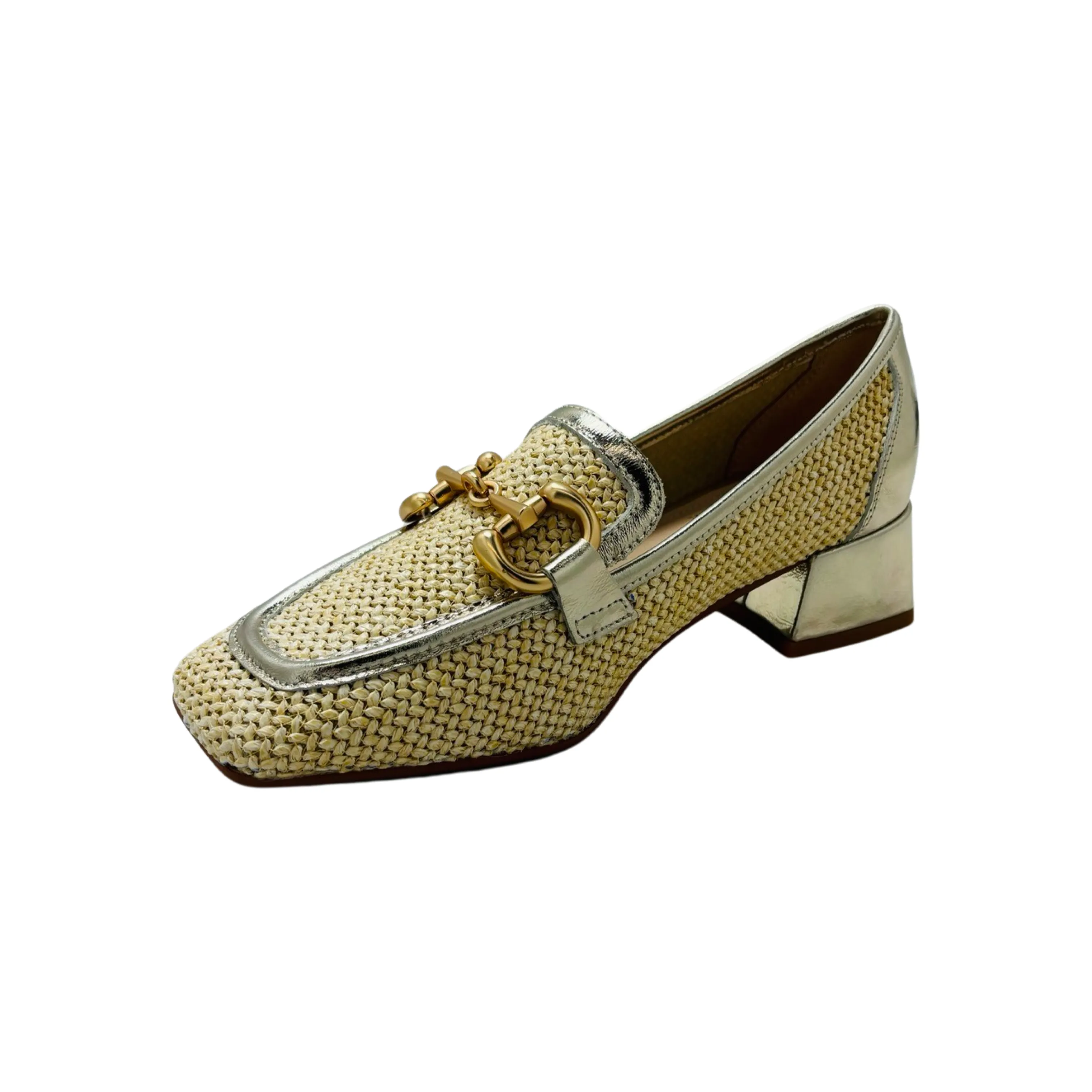 Serenity Beige Loafer Heel