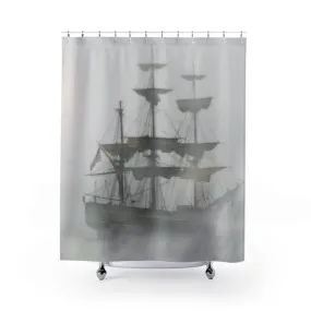 Ship In A Fog, Shower Curtain