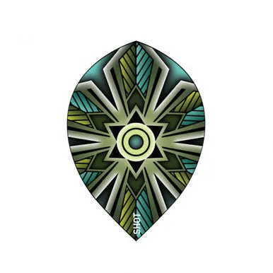 Shot Flights Talisman Teal Teardrop