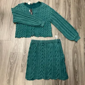 Skirt Set 2pc By Fashion Nova In Green, Size: 3x