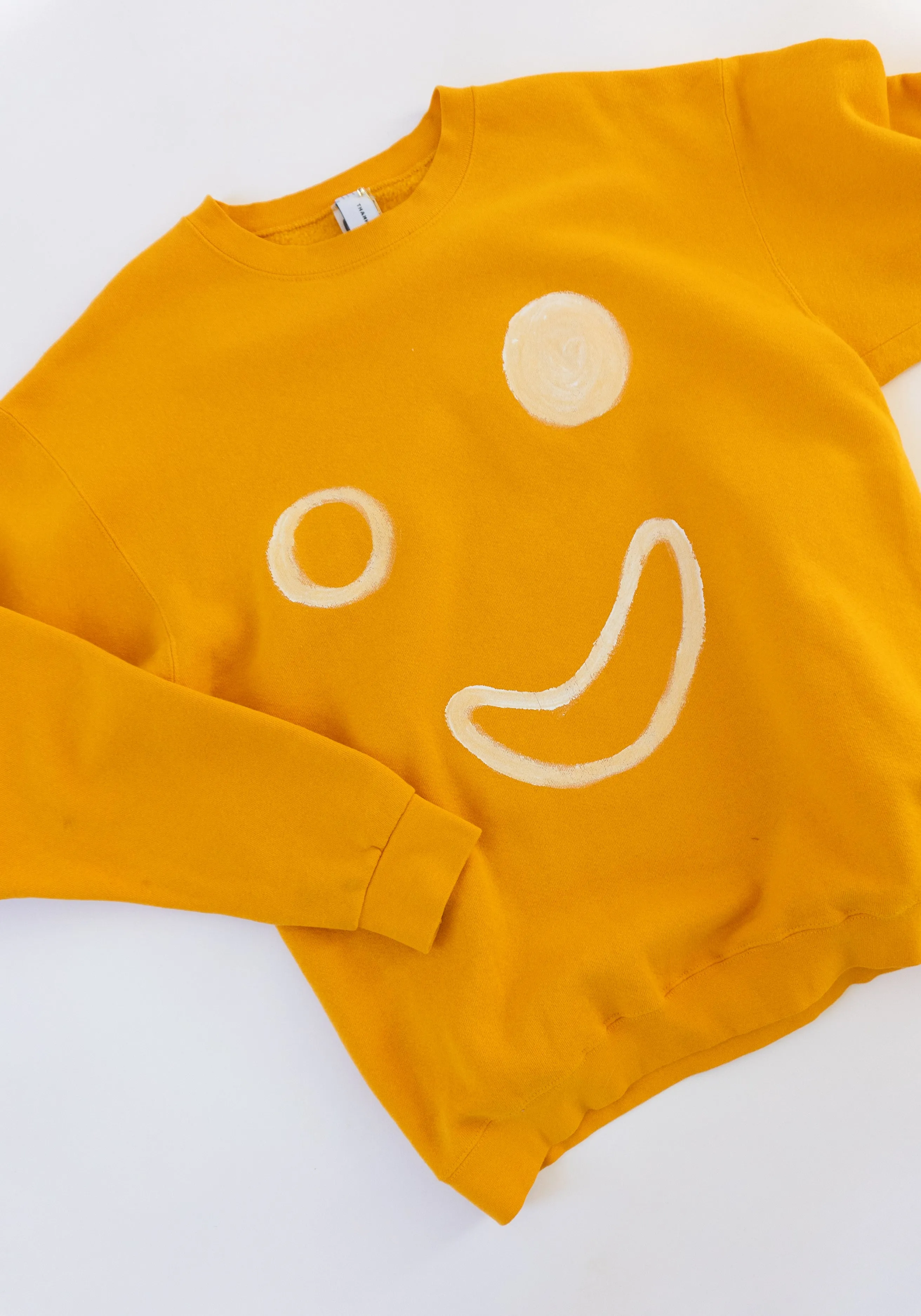 Smiley Sweatshirt in Yellow